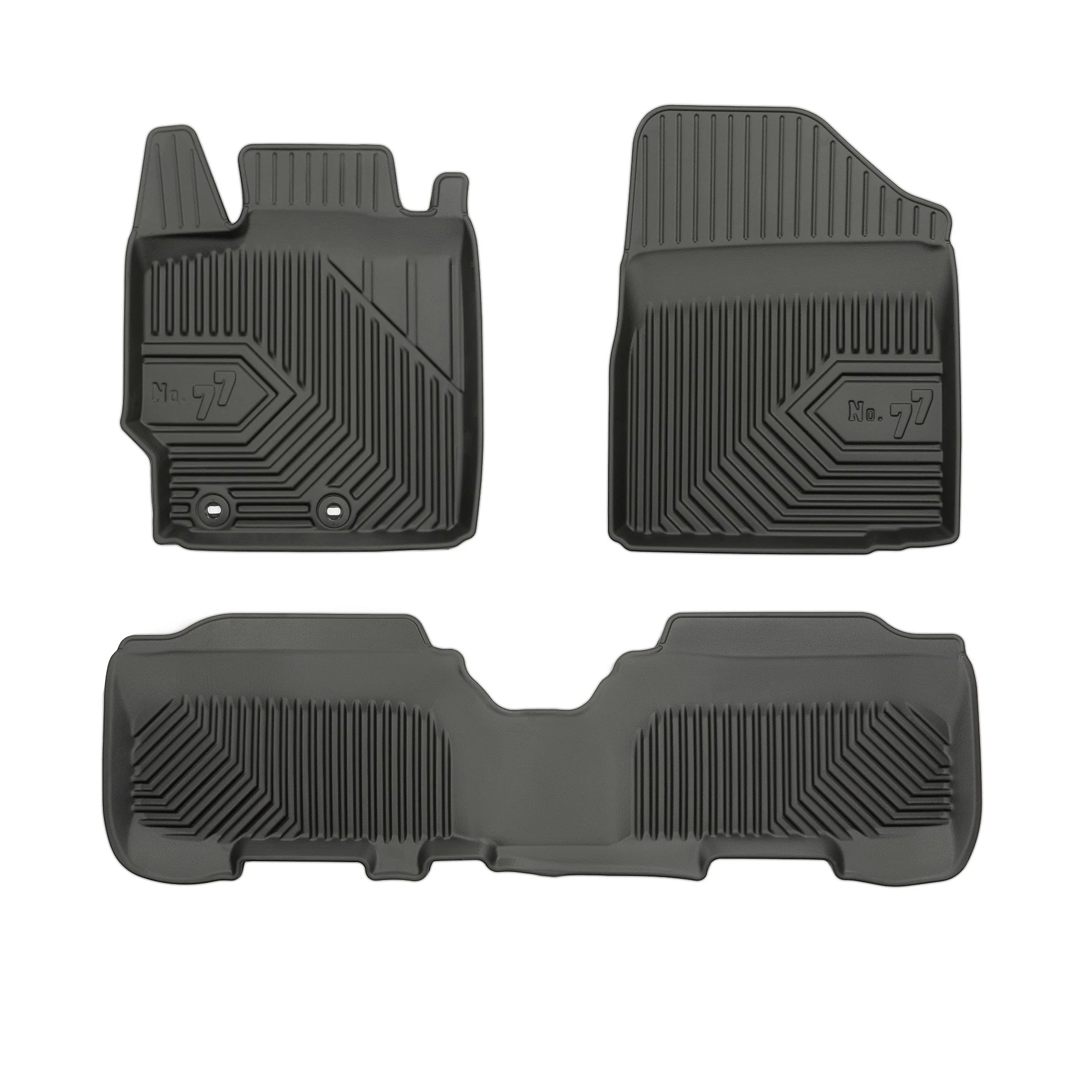 Toyota Yaris II Frogum No77 fekete 3D hótálcás TPE gumiszőnyeg szett 77408401