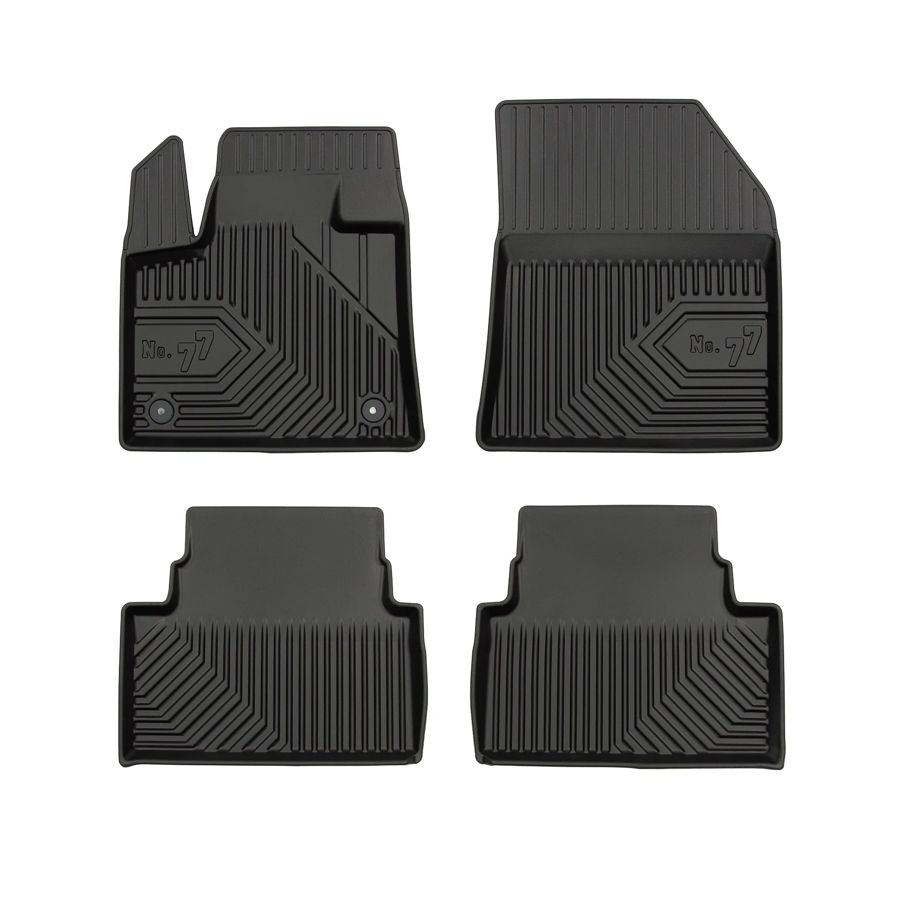 Citroen C5 Aircross Frogum No77 fekete 3D hótálcás TPE gumiszőnyeg szett 77408432