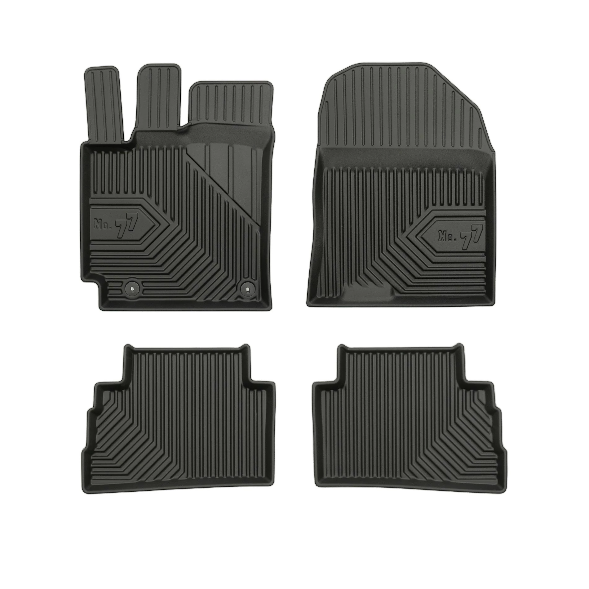 Hyundai Kona I Frogum No77 fekete 3D hótálcás TPE gumiszőnyeg szett 77408456