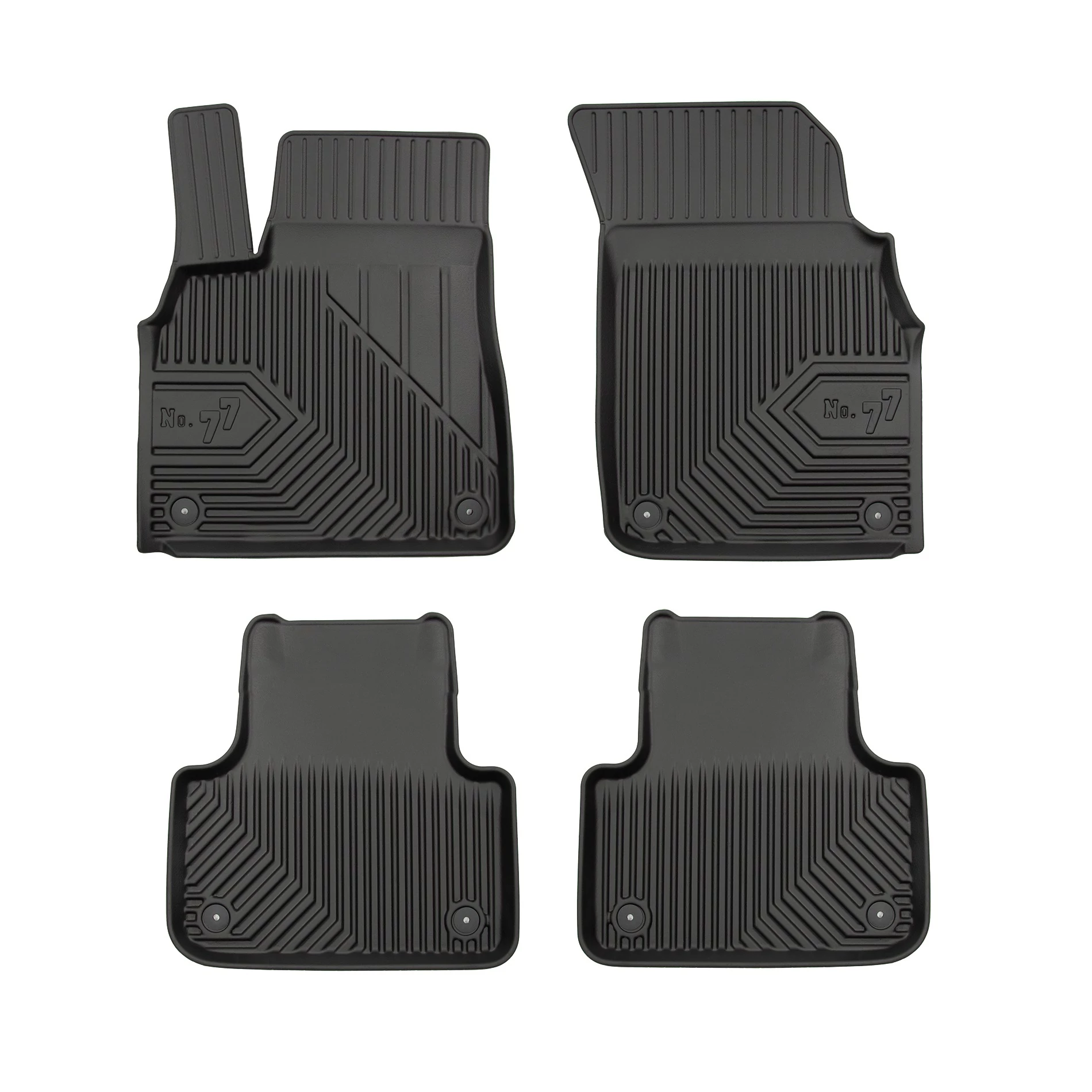 Audi Q7 II Frogum No77 fekete 3D hótálcás TPE gumiszőnyeg szett 77408470