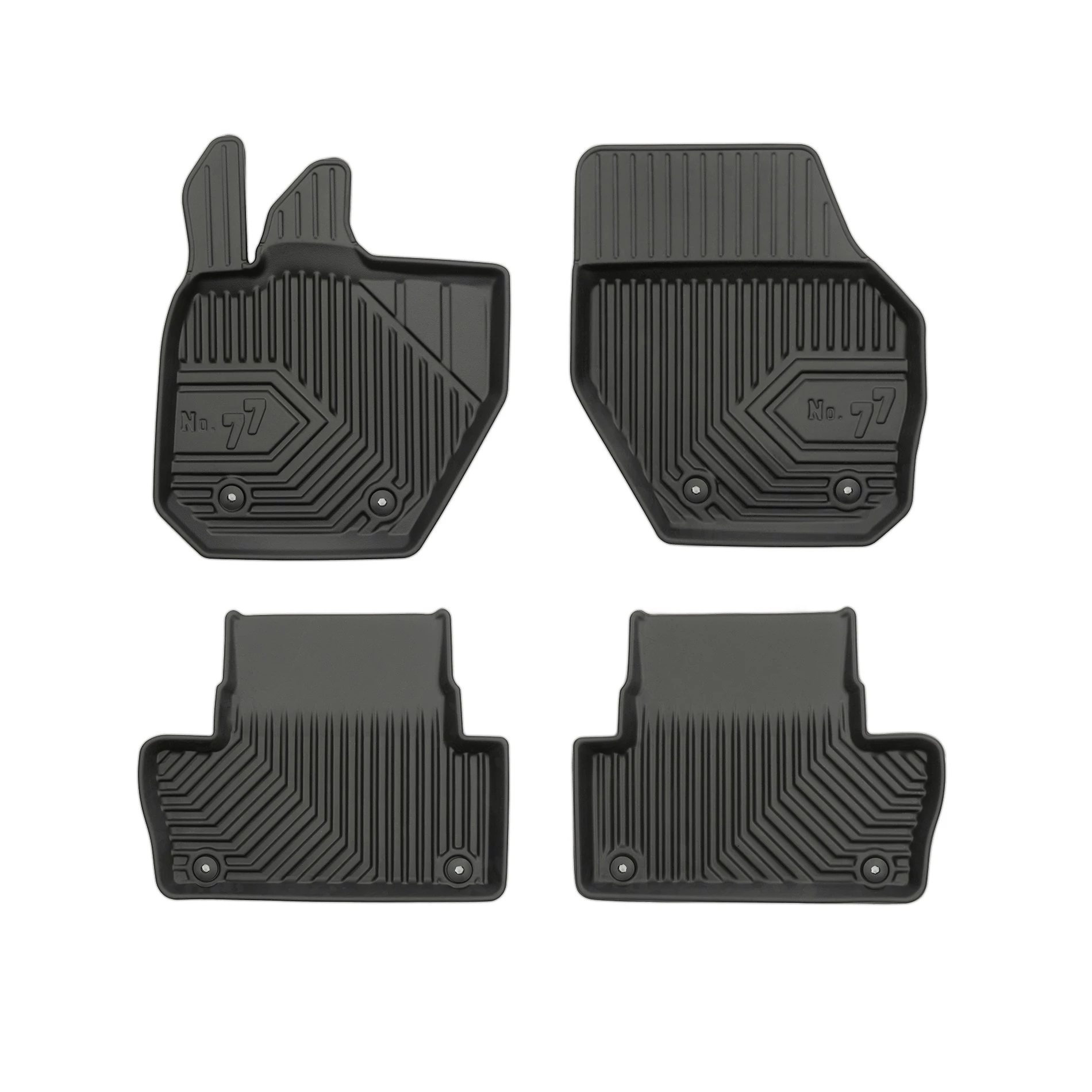 Volvo XC60 I Frogum No77 fekete 3D hótálcás TPE gumiszőnyeg szett 77408517