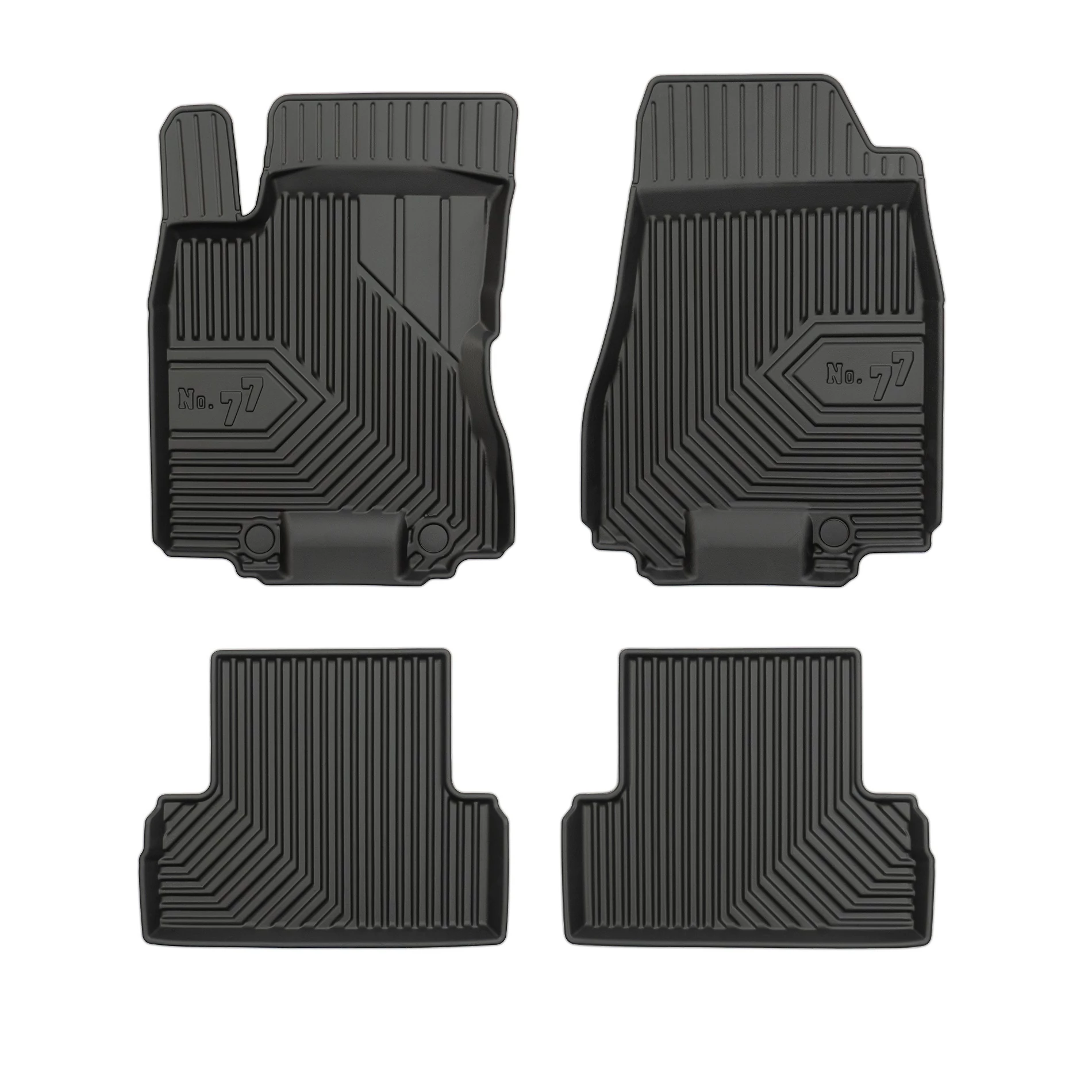 Nissan X-Trail II Frogum No77 fekete 3D hótálcás TPE gumiszőnyeg szett 77408531