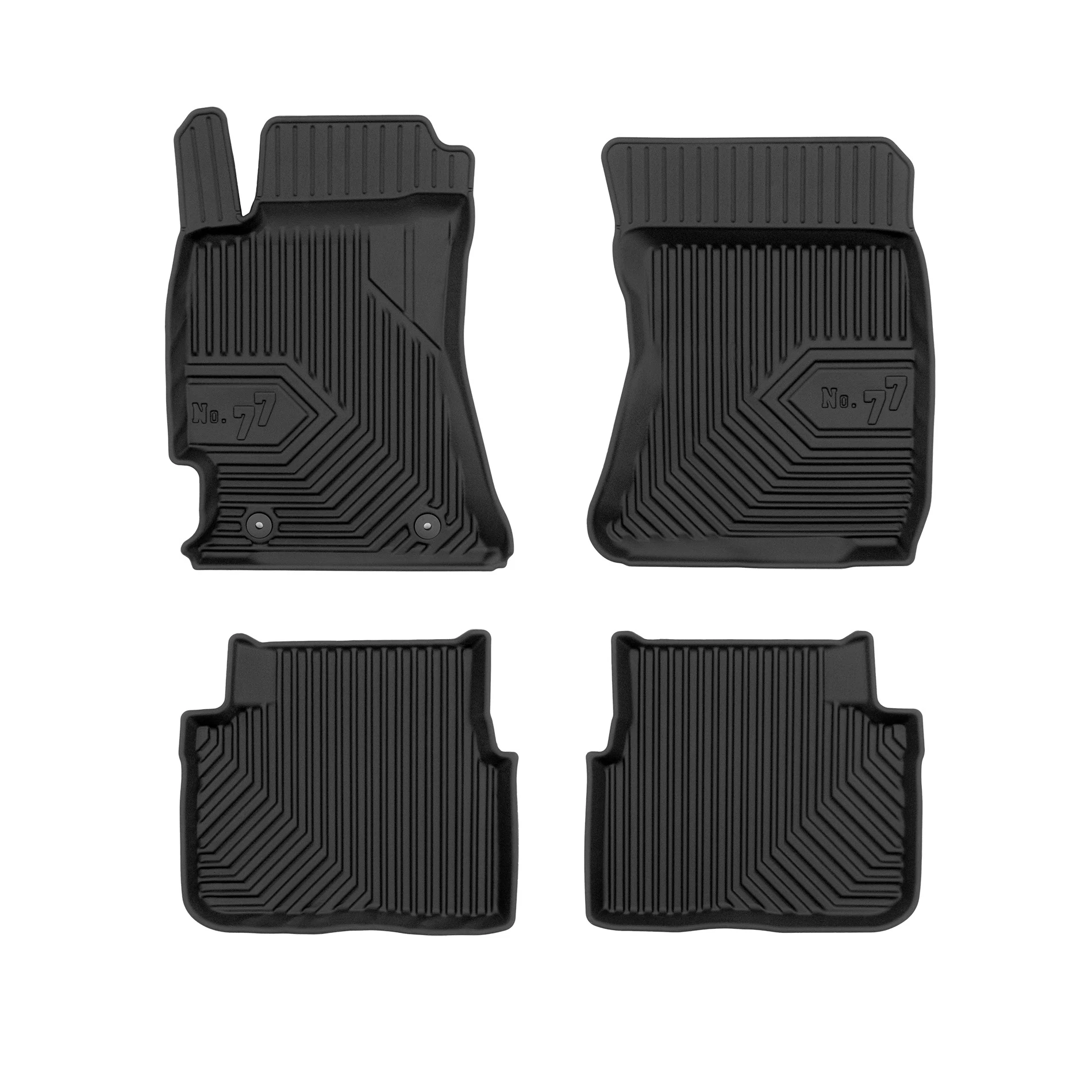 Subaru Forester III Frogum No77 fekete 3D hótálcás TPE gumiszőnyeg szett 77408562