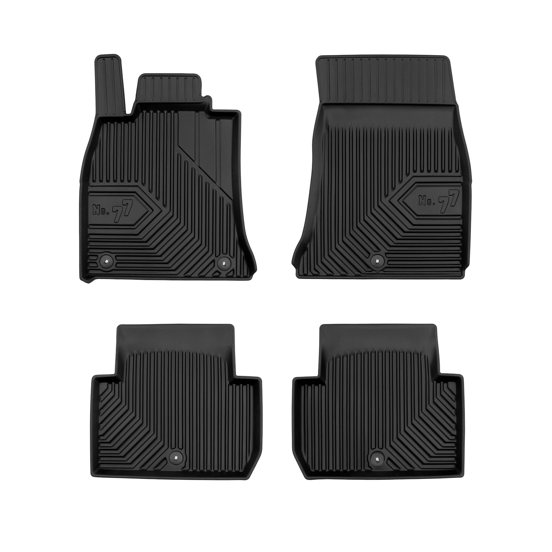 Kia Stinger Frogum No77 fekete 3D hótálcás TPE gumiszőnyeg szett 77408685