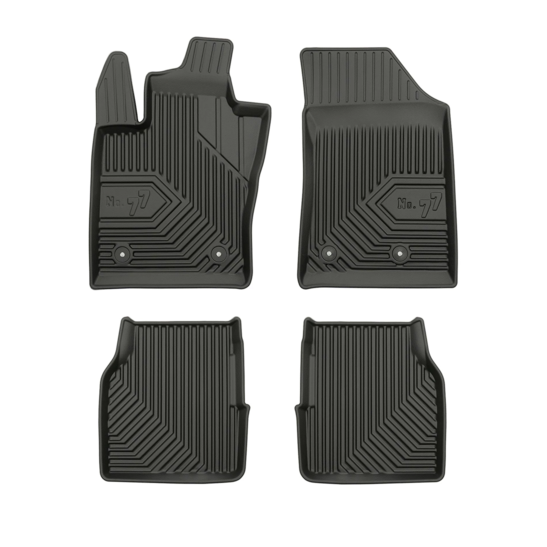 Jeep Compass II Frogum No77 fekete 3D hótálcás TPE gumiszőnyeg szett 77408692