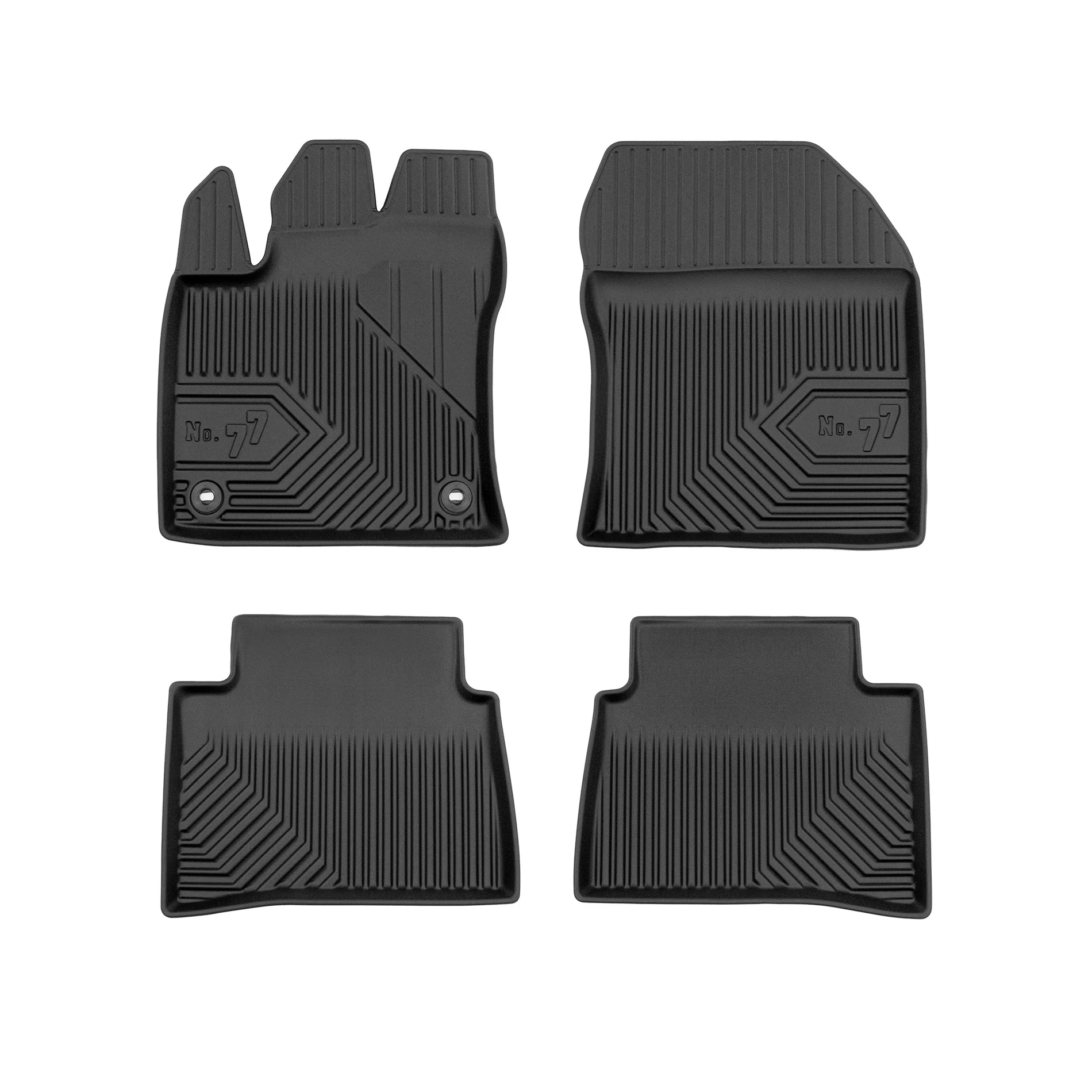 Toyota Prius IV Frogum No77 fekete 3D hótálcás TPE gumiszőnyeg szett 77408807