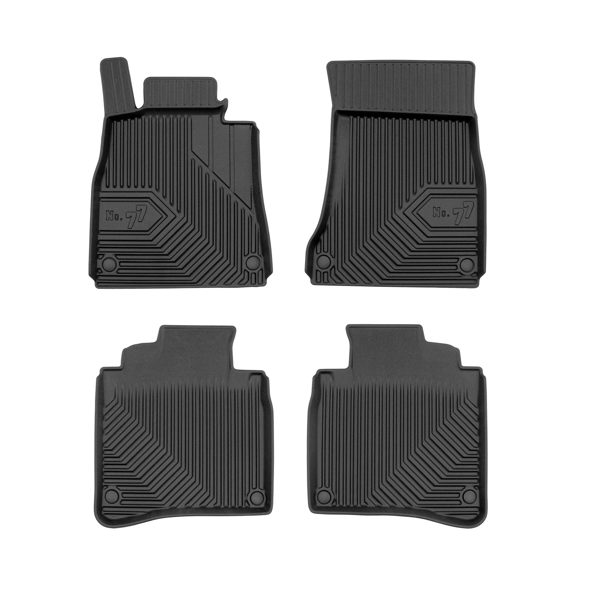 Mercedes Benz W222 Long Frogum No77 fekete 3D hótálcás TPE gumiszőnyeg szett 77409071