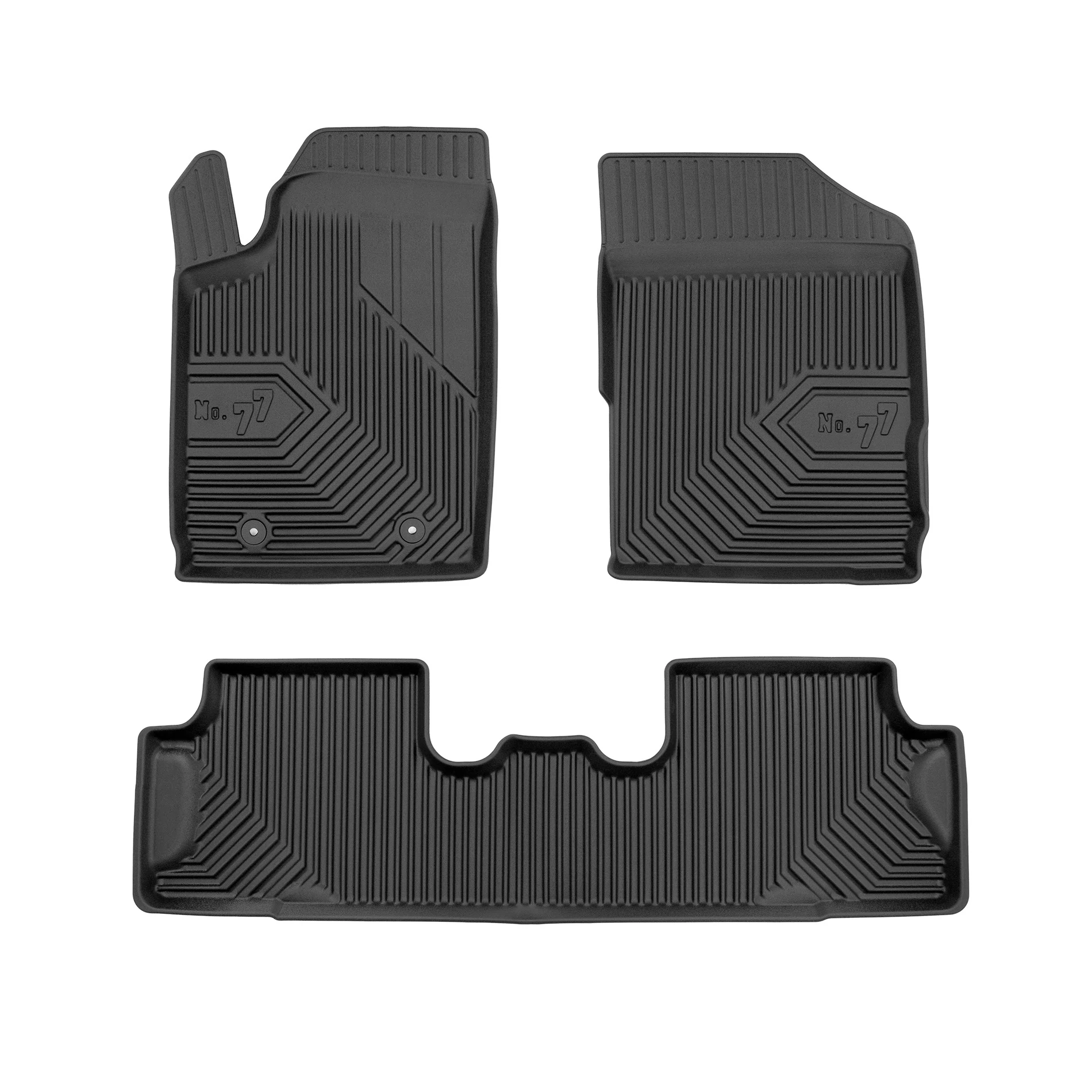 Peugeot Partner I Frogum No77 fekete 3D hótálcás TPE gumiszőnyeg szett 77409170