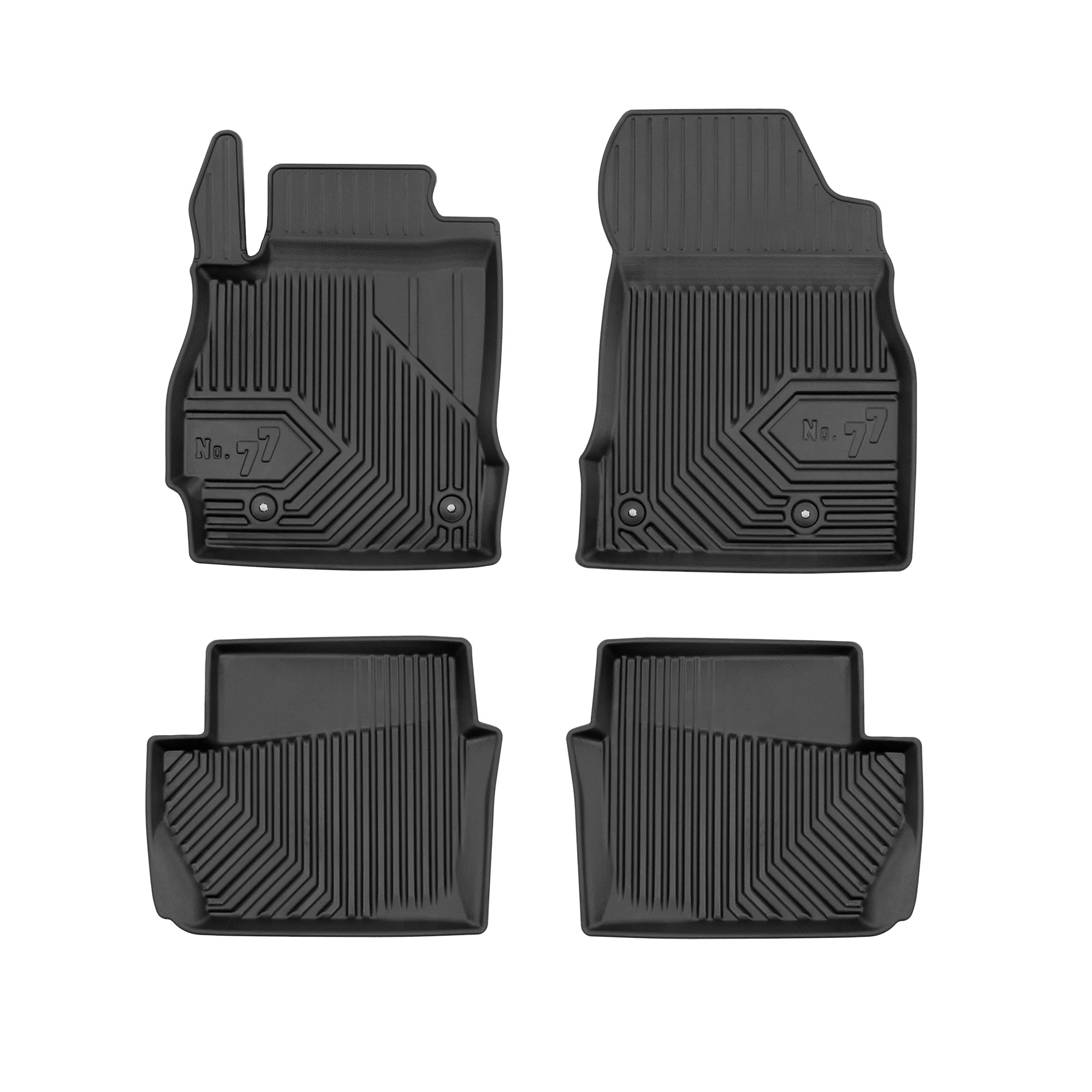 Mazda 2 II Frogum No77 fekete 3D hótálcás TPE gumiszőnyeg szett 77409248