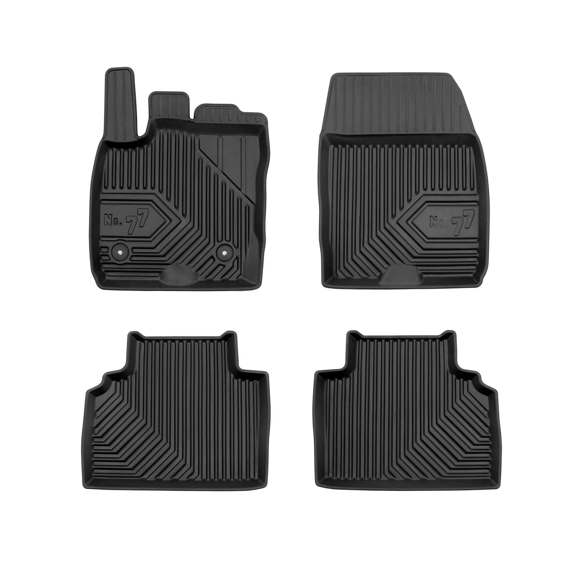 Ford Tourneo Courier Frogum No77 fekete 3D hótálcás TPE gumiszőnyeg szett 77409323
