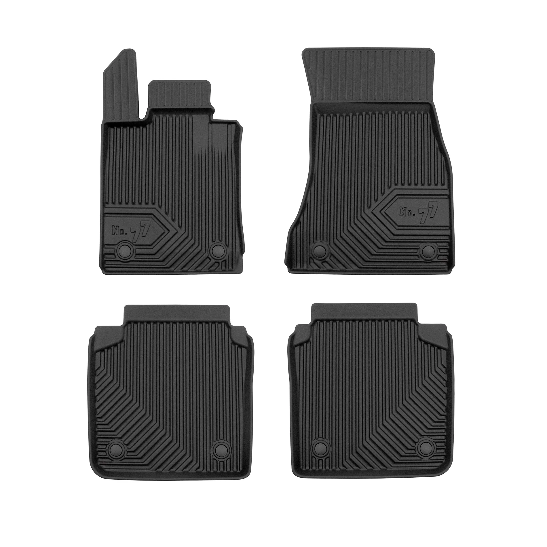 BMW G12 Long Frogum No77 fekete 3D hótálcás TPE gumiszőnyeg szett 77409361