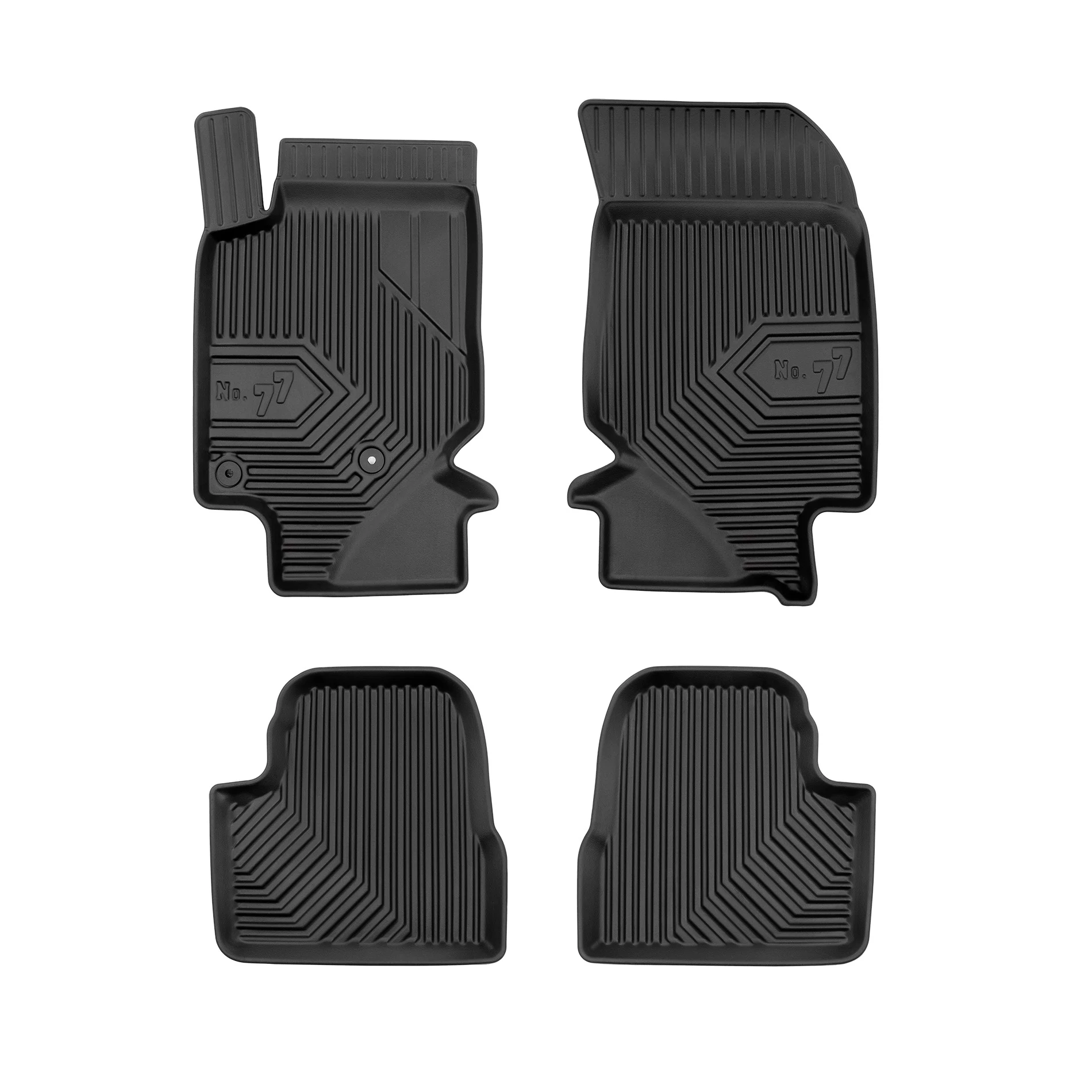 Peugeot 208 II Frogum No77 fekete 3D hótálcás TPE gumiszőnyeg szett 77409422