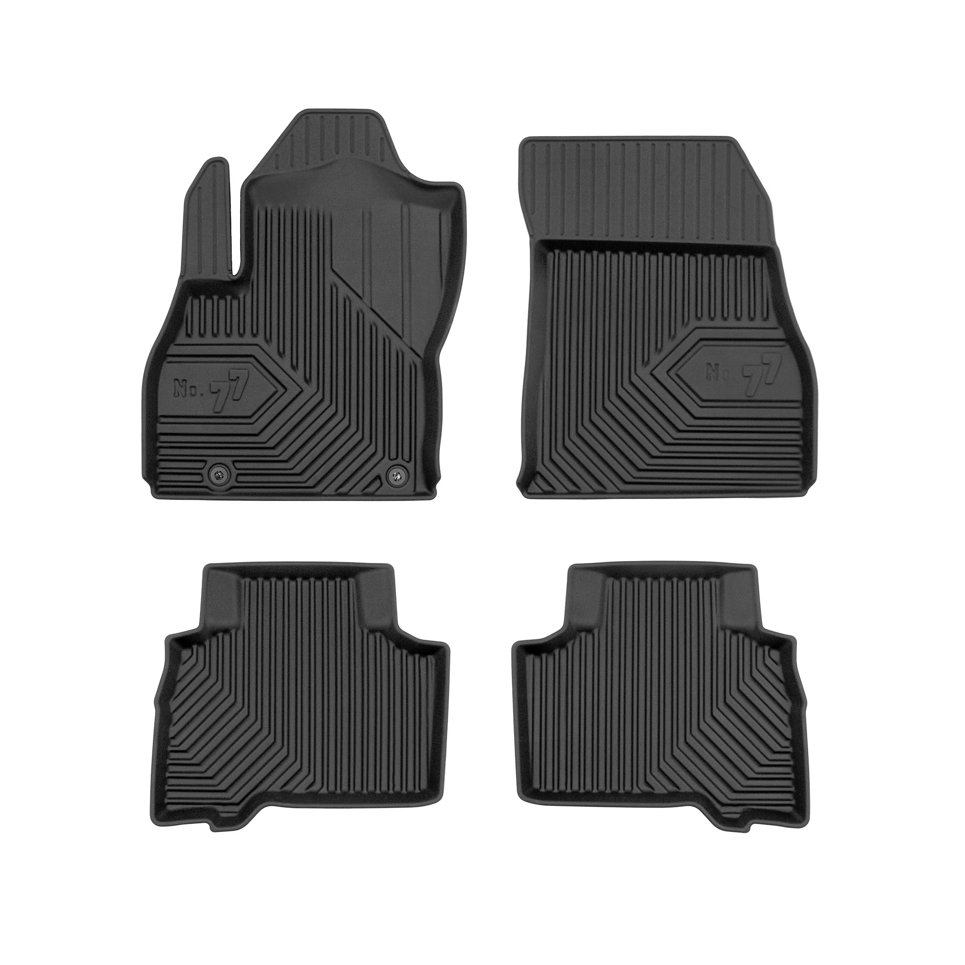 Fiat Qubo Frogum No77 fekete 3D hótálcás TPE gumiszőnyeg szett 77409477