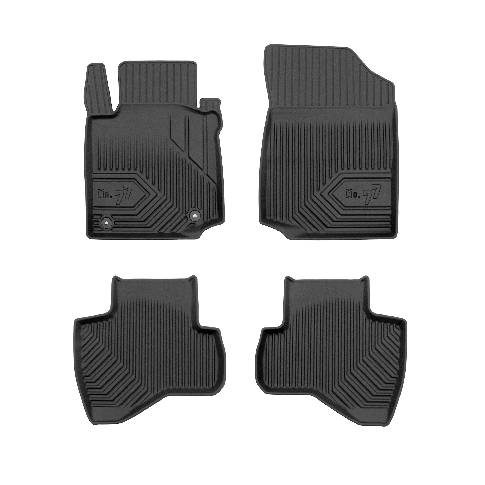 Peugeot 107 Frogum No77 fekete 3D hótálcás TPE gumiszőnyeg szett 77409569