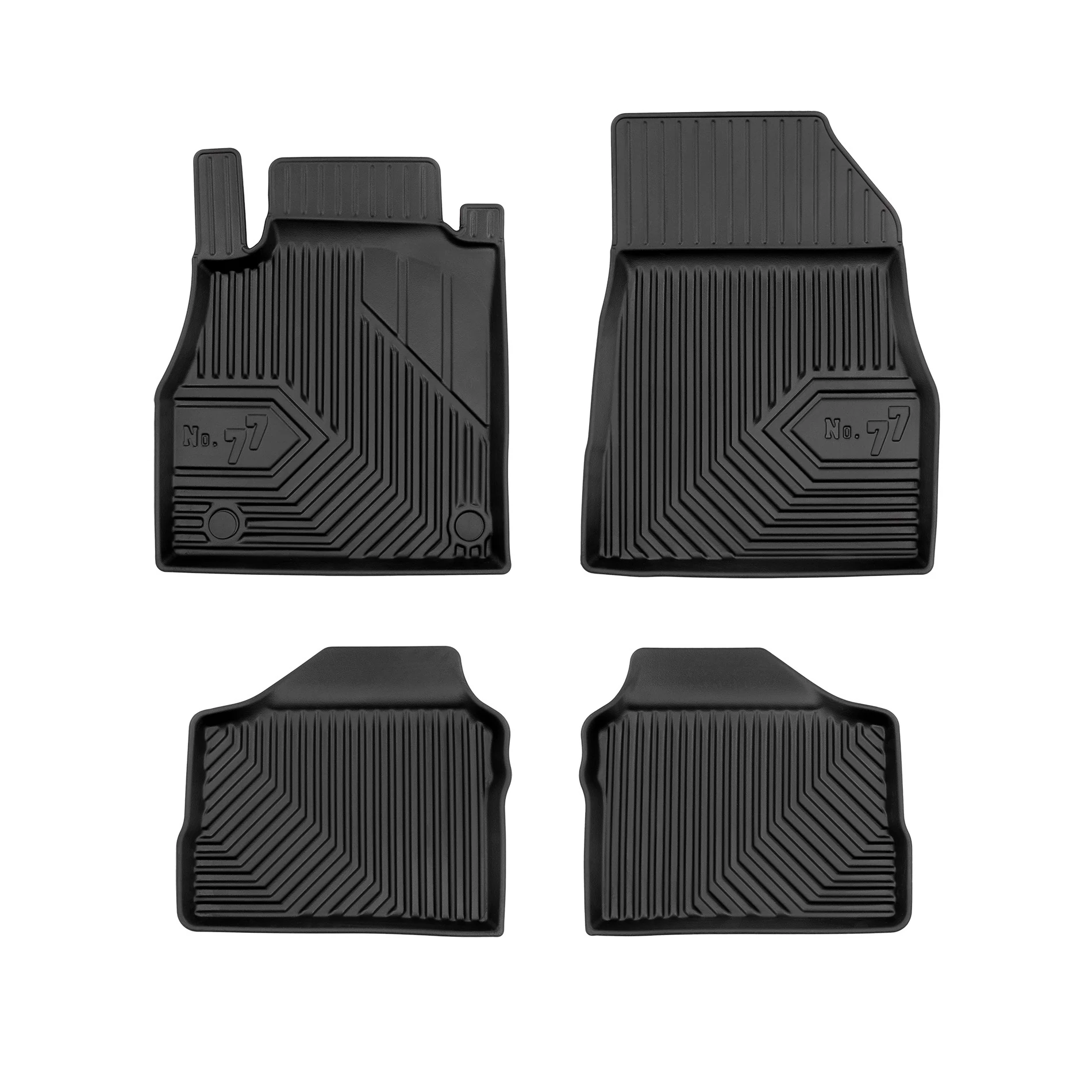 Nissan Micra K14 Frogum No77 fekete 3D hótálcás TPE gumiszőnyeg szett 77409620