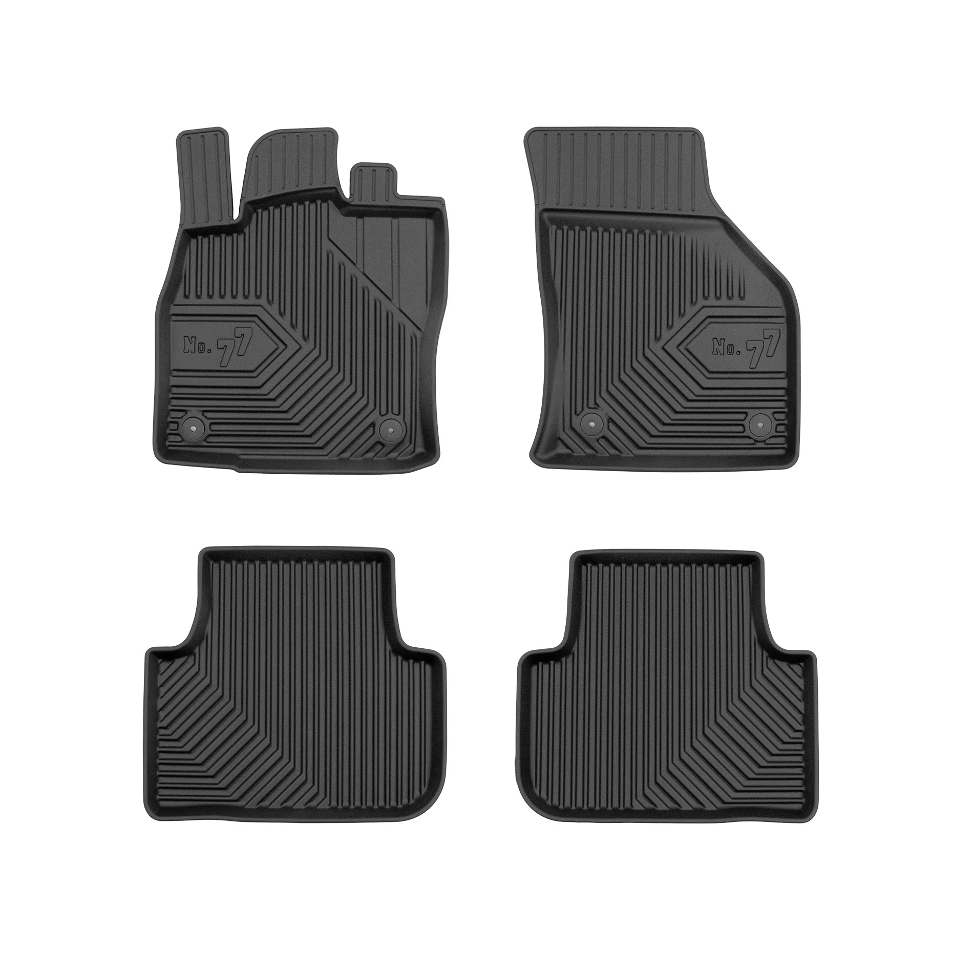 VW Volkswagen Golf Sportsvan Frogum No77 fekete 3D hótálcás TPE gumiszőnyeg szett 77409798