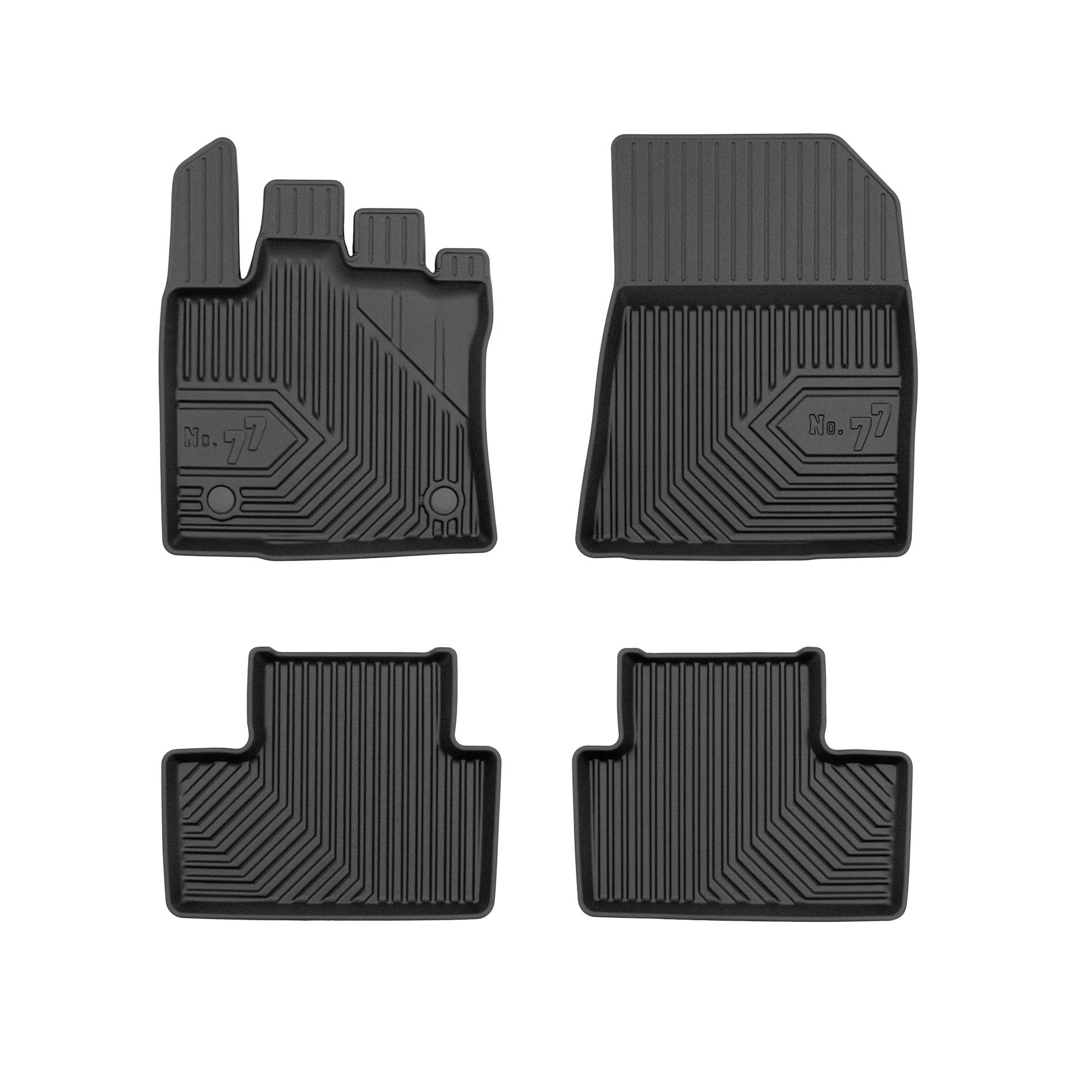 Renault Captur II Frogum No77 fekete 3D hótálcás TPE gumiszőnyeg szett 77409897