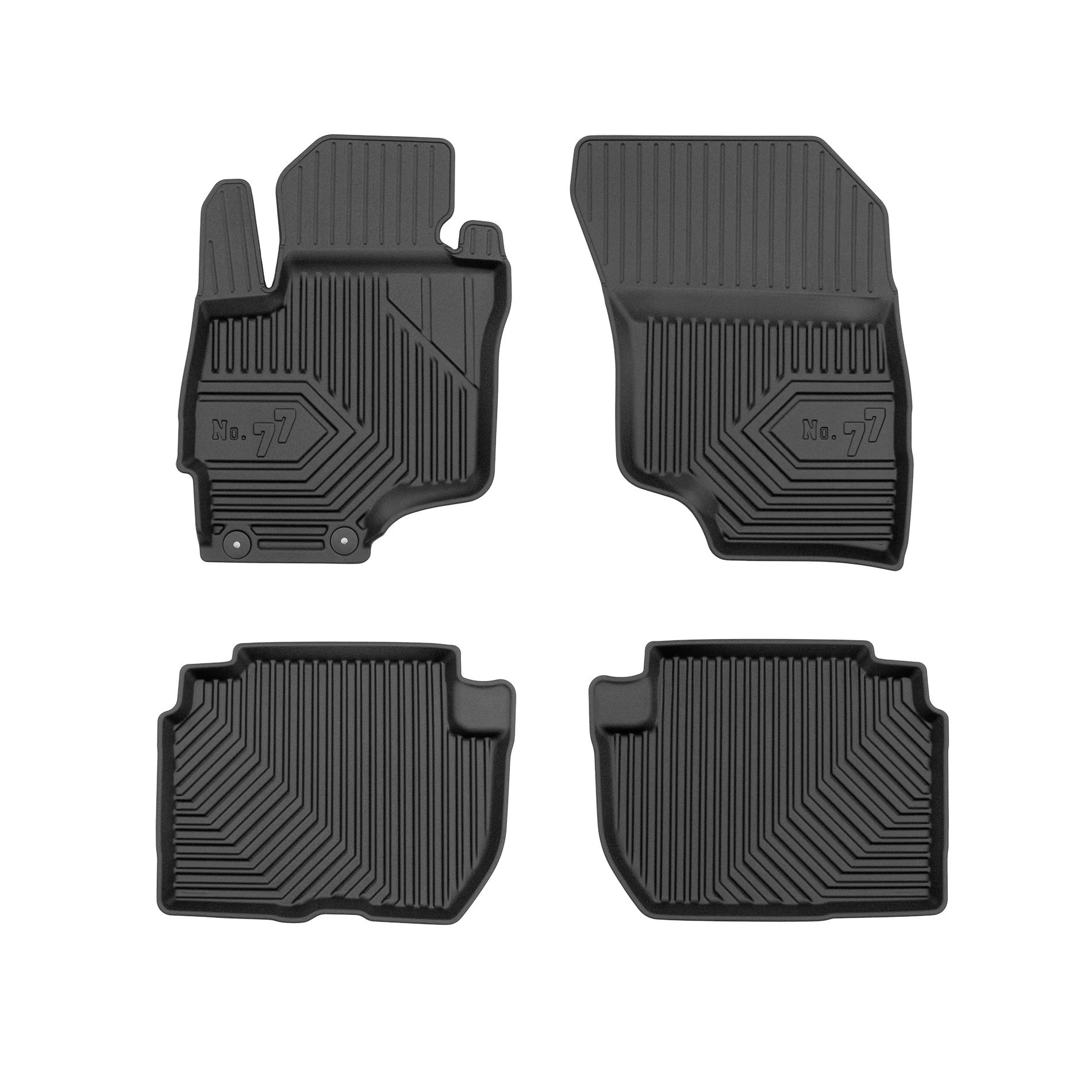 Mitsubishi Outlander III Frogum No77 fekete 3D hótálcás TPE gumiszőnyeg szett 77409910