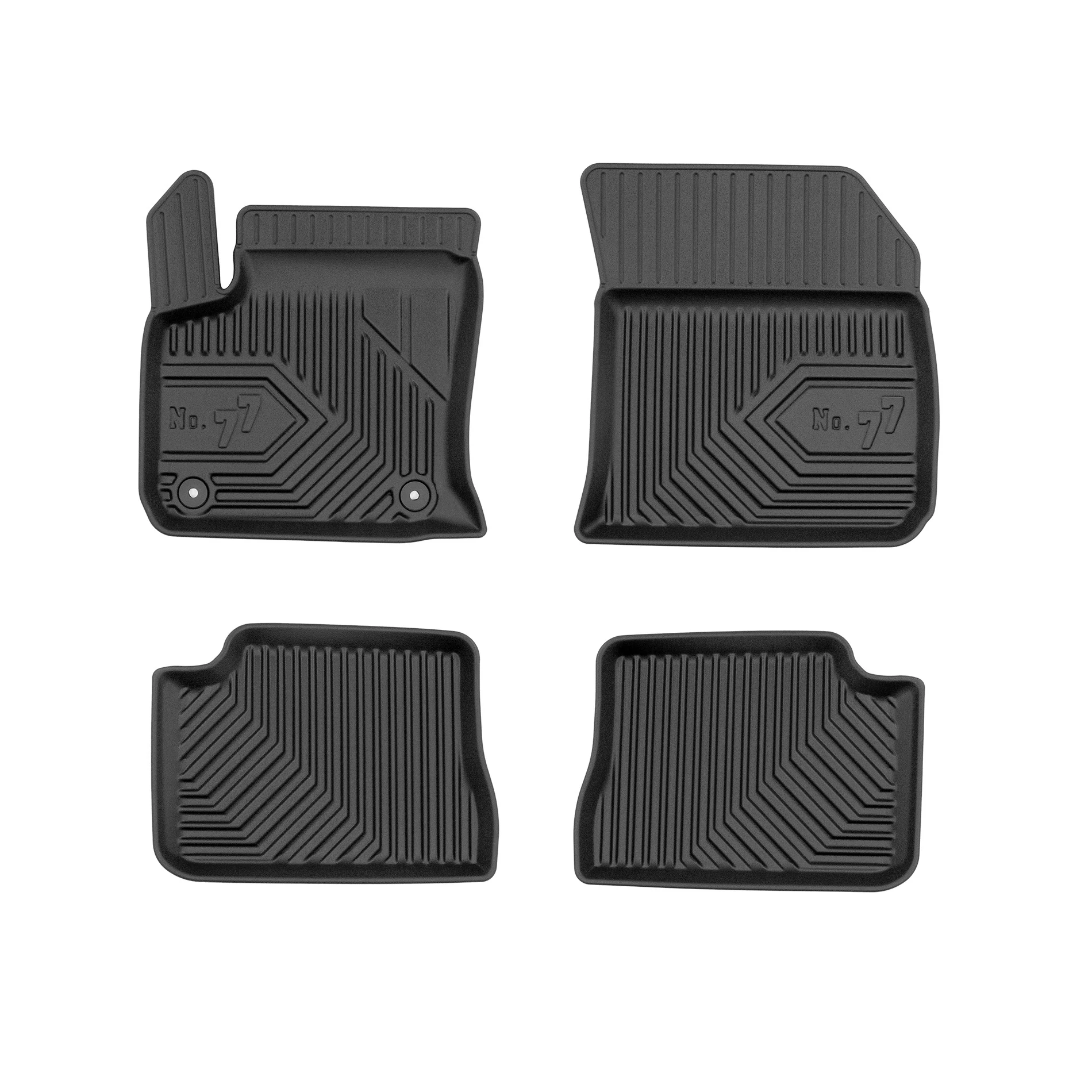 DS3 Crossback Frogum No77 fekete 3D hótálcás TPE gumiszőnyeg szett 77425149