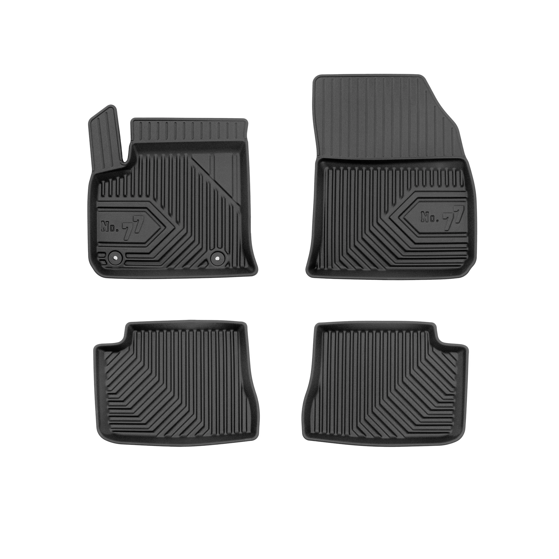 Peugeot e-208 Frogum No77 fekete 3D hótálcás TPE gumiszőnyeg szett 77425293
