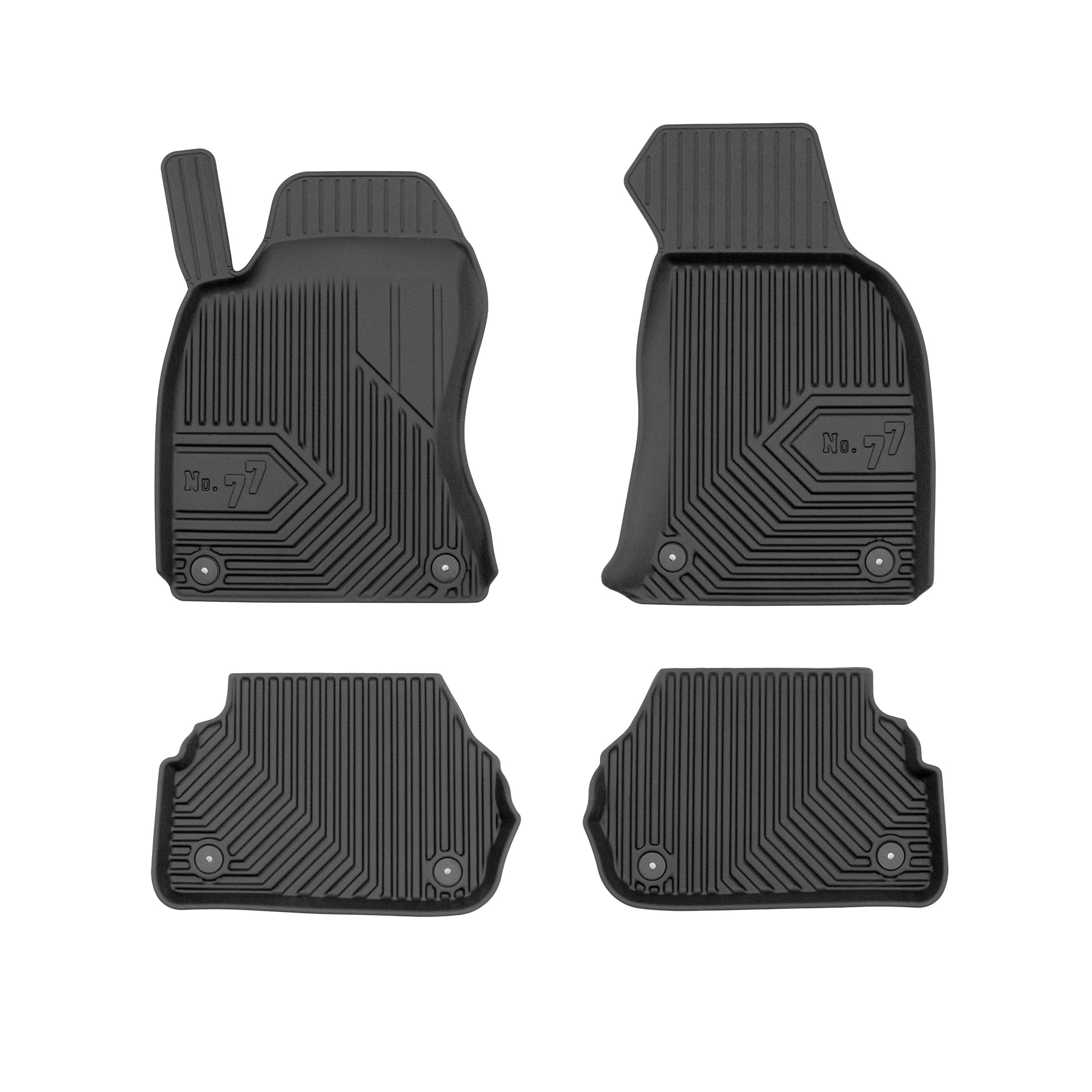 Audi A6 C5 Frogum No77 fekete 3D hótálcás TPE gumiszőnyeg szett 77425415