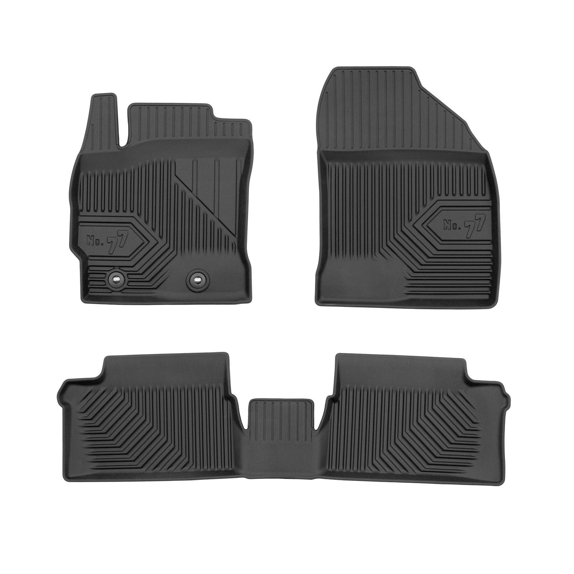 Toyota Auris II Frogum No77 fekete 3D hótálcás TPE gumiszőnyeg szett 77425484
