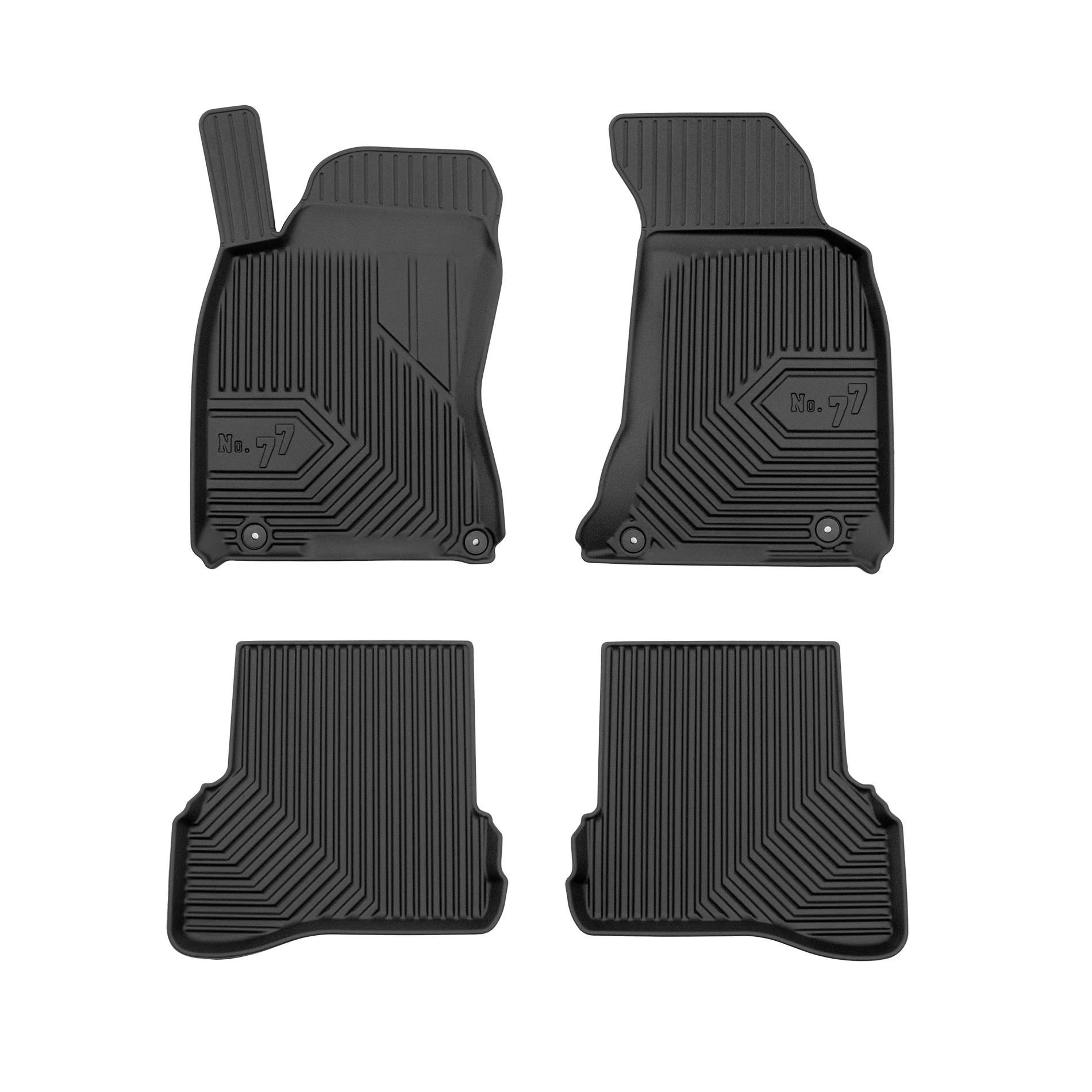 VW Volkswagen Passat B5 Frogum No77 fekete 3D hótálcás TPE gumiszőnyeg szett 77425514