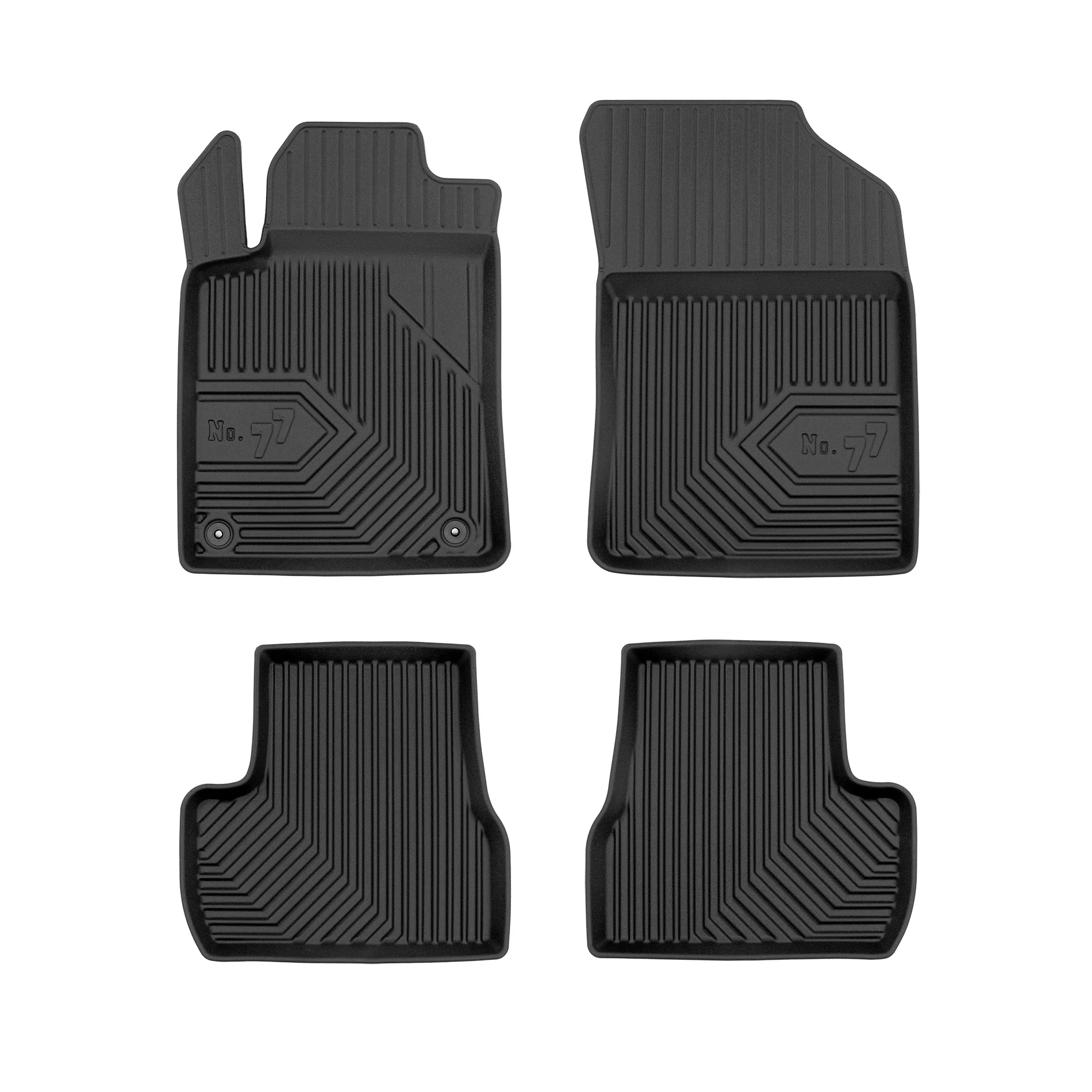 Citroen C3 II Frogum No77 fekete 3D hótálcás TPE gumiszőnyeg szett 77425699