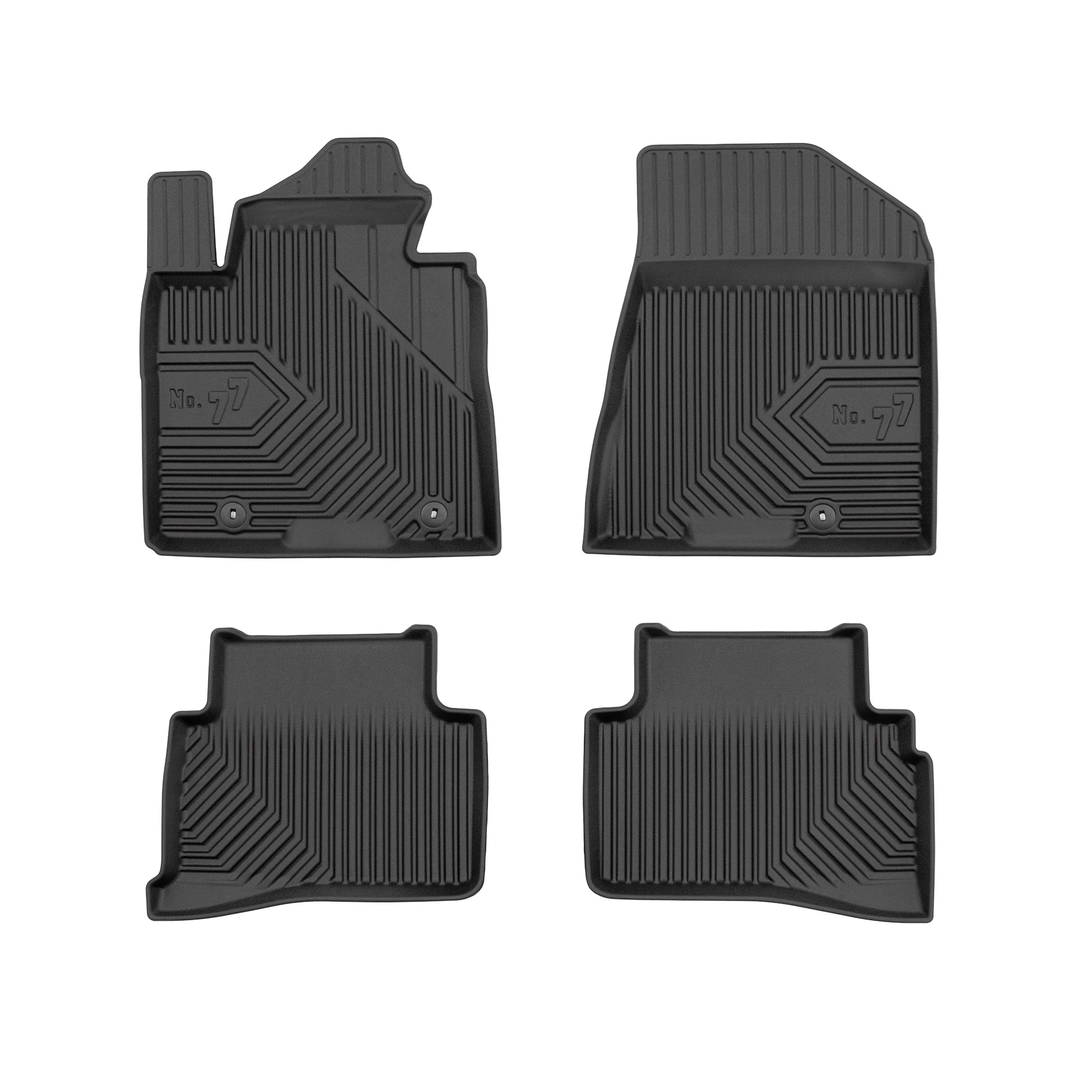 Hyundai Tucson III Frogum No77 fekete 3D hótálcás TPE gumiszőnyeg szett 77425804