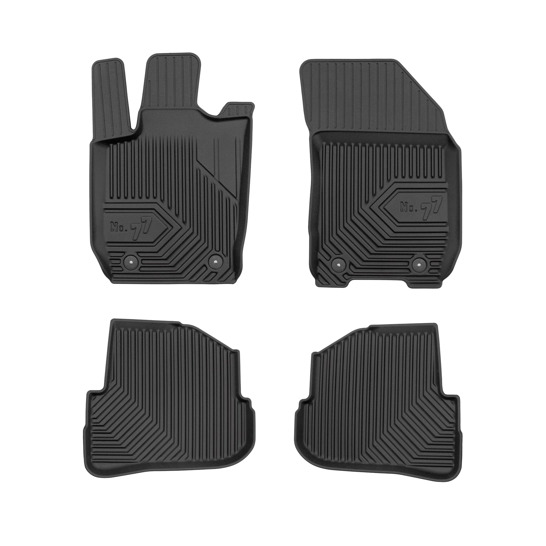 Audi A1 Sportback 8X Frogum No77 fekete 3D hótálcás TPE gumiszőnyeg szett 77425835