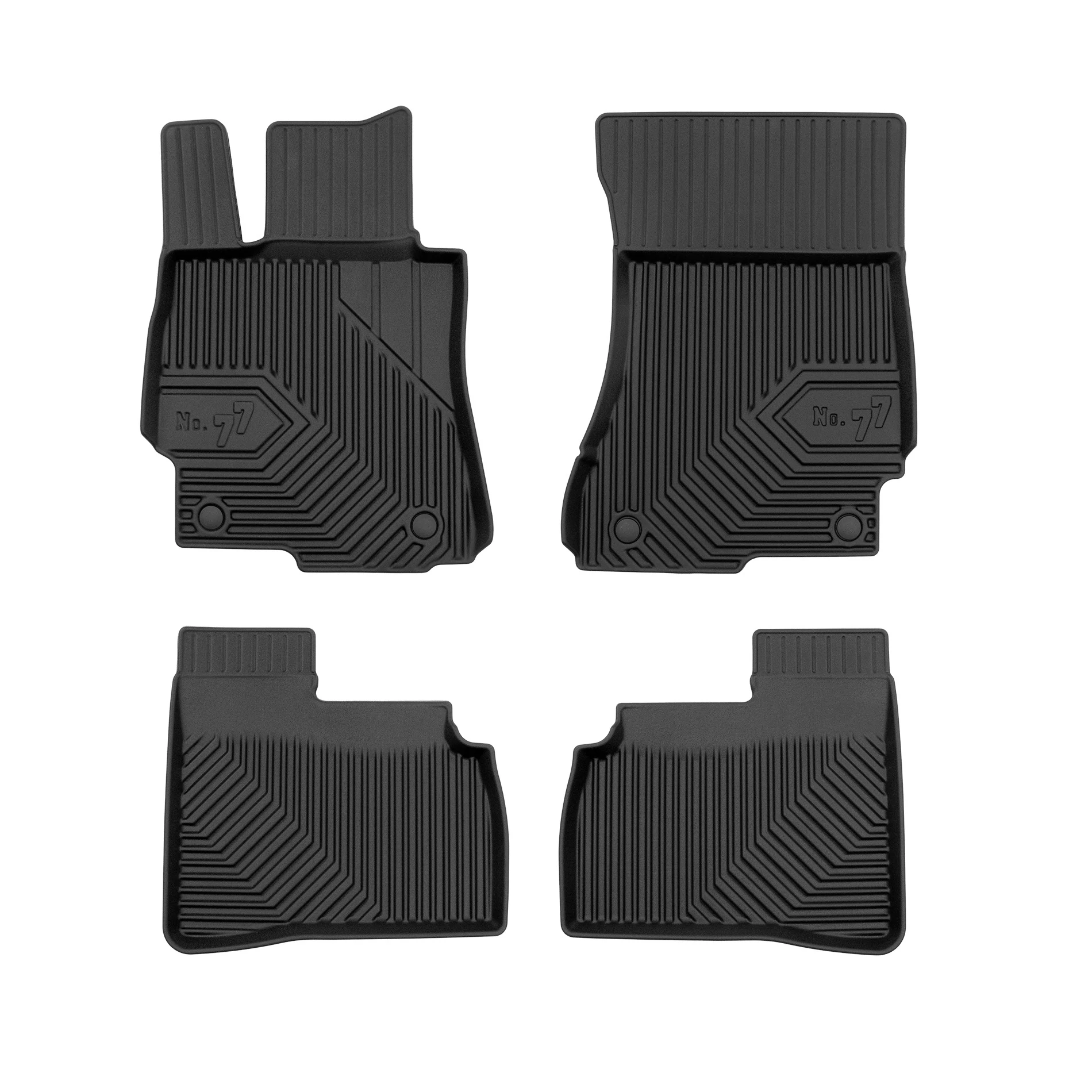 Mercedes Benz W221 Frogum No77 fekete 3D hótálcás TPE gumiszőnyeg szett 77425910