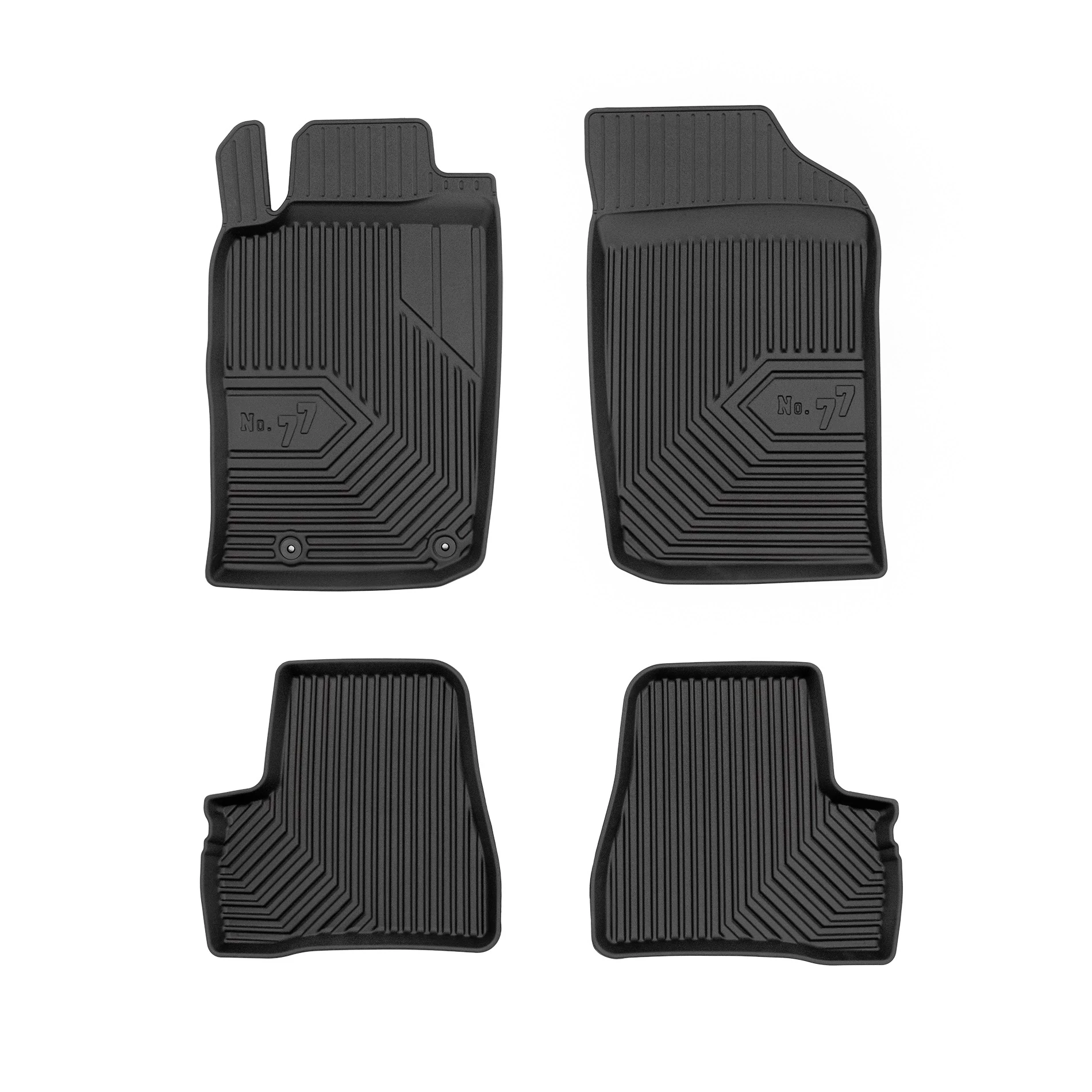 Peugeot 206 Frogum No77 fekete 3D hótálcás TPE gumiszőnyeg szett 77426009
