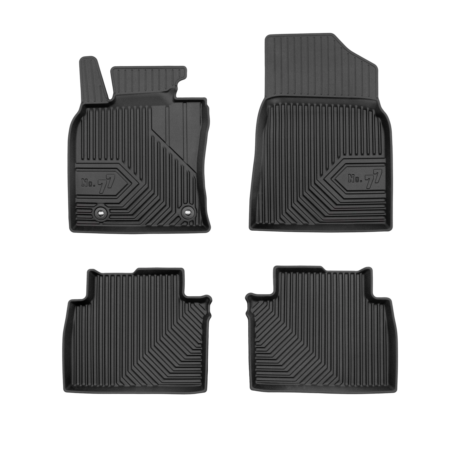 Toyota Camry VIII Sedan Frogum No77 fekete 3D hótálcás TPE gumiszőnyeg szett 77426504