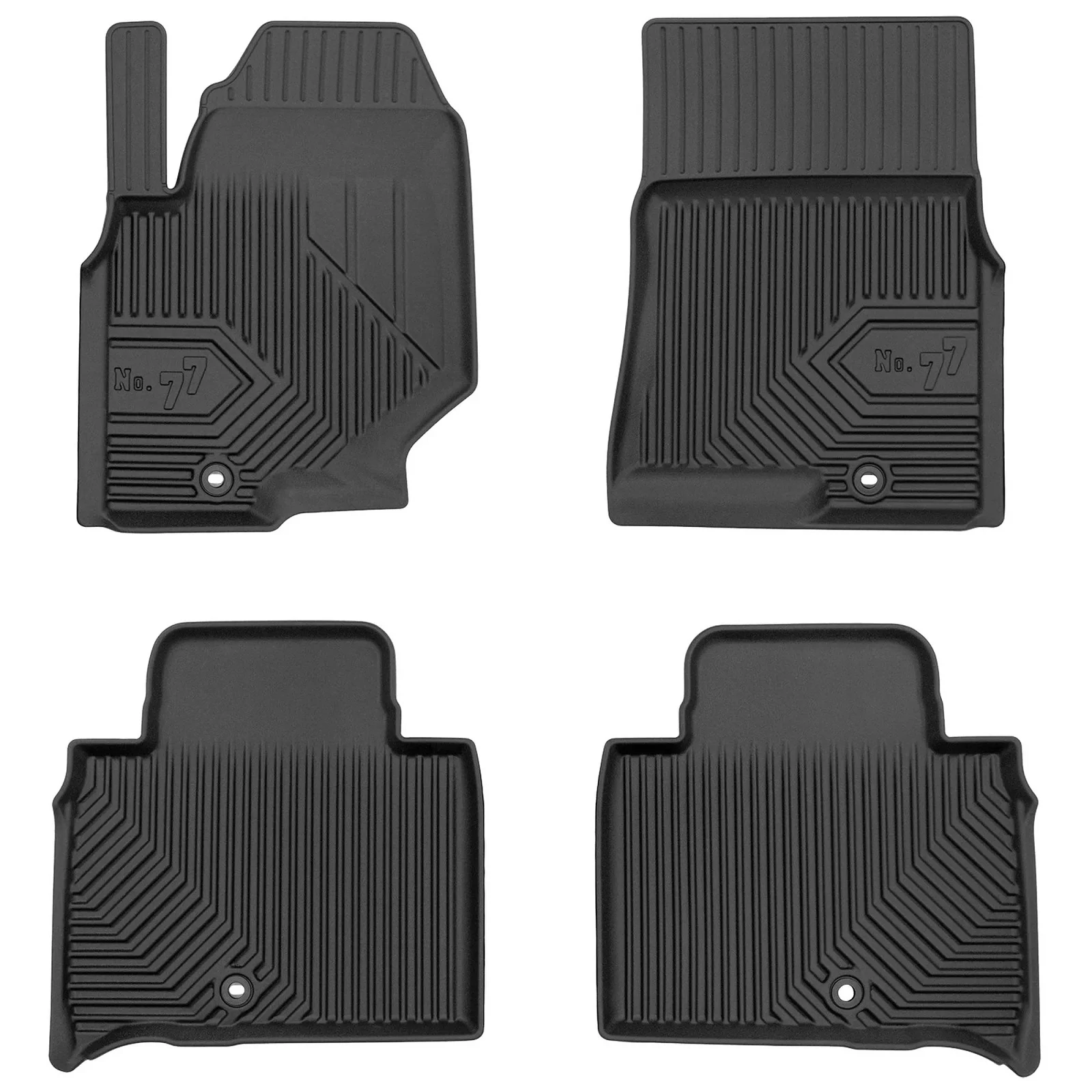 SsangYong Rexton IV Frogum No77 fekete 3D hótálcás TPE gumiszőnyeg szett 77408784