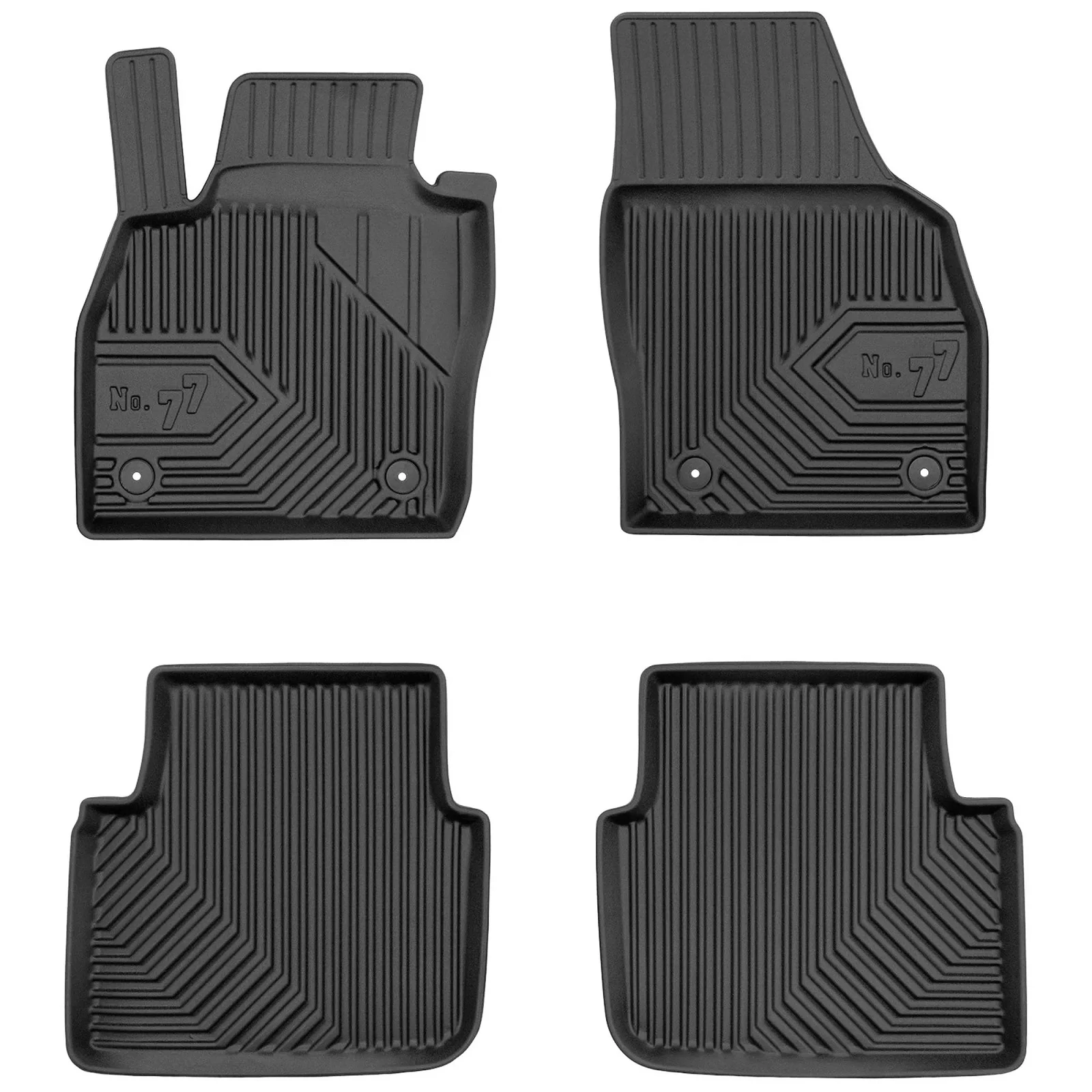 Skoda Kamiq Frogum No77 fekete 3D hótálcás TPE gumiszőnyeg szett 77409613