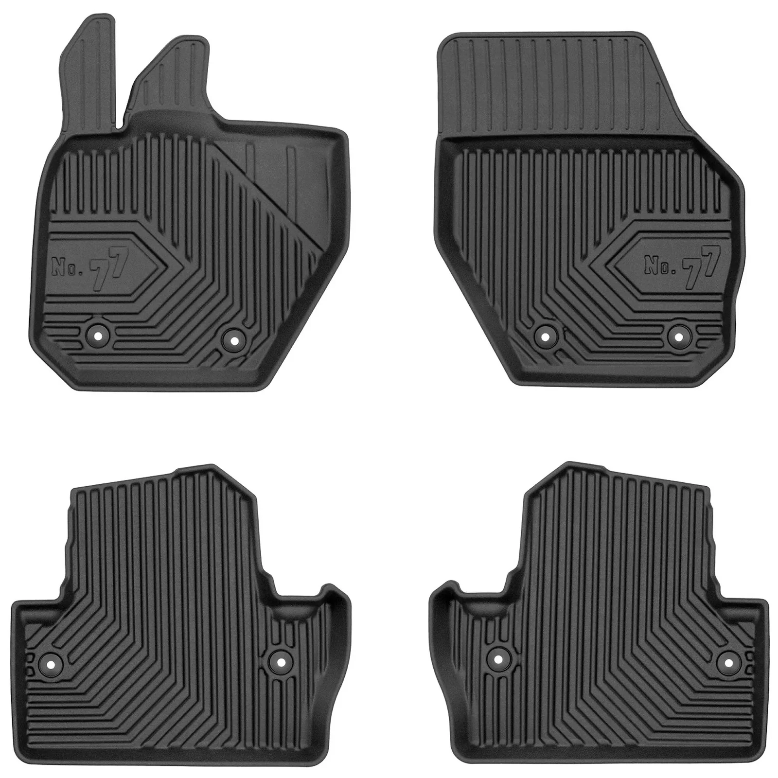 Volvo V60 I Frogum No77 fekete 3D hótálcás TPE gumiszőnyeg szett 77425682
