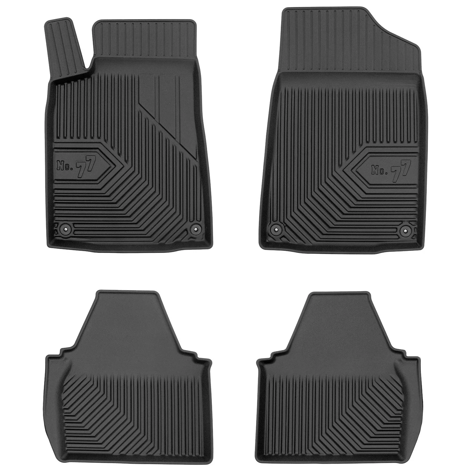 Peugeot 607 Frogum No77 fekete 3D hótálcás TPE gumiszőnyeg szett 77426092
