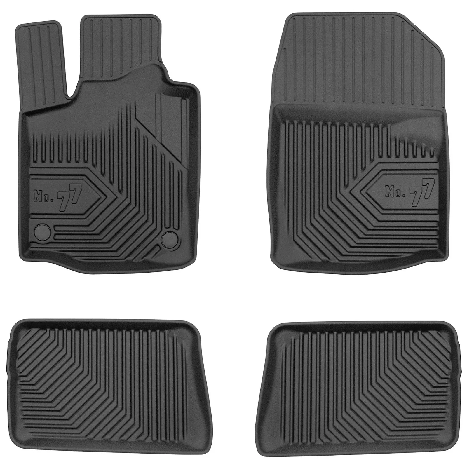 Renault Twingo II Frogum No77 fekete 3D hótálcás TPE gumiszőnyeg szett 77426467