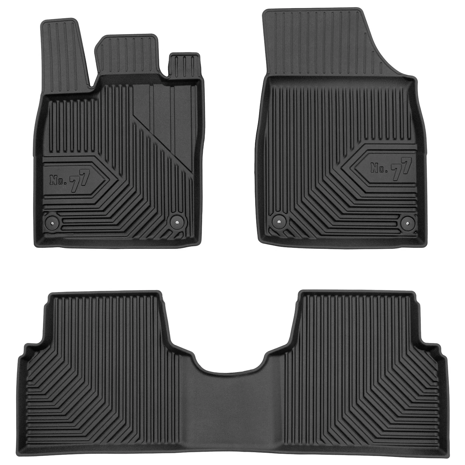 VW Volkswagen ID.3 No77 fekete 3D hótálcás TPE gumiszőnyeg szett 77426535