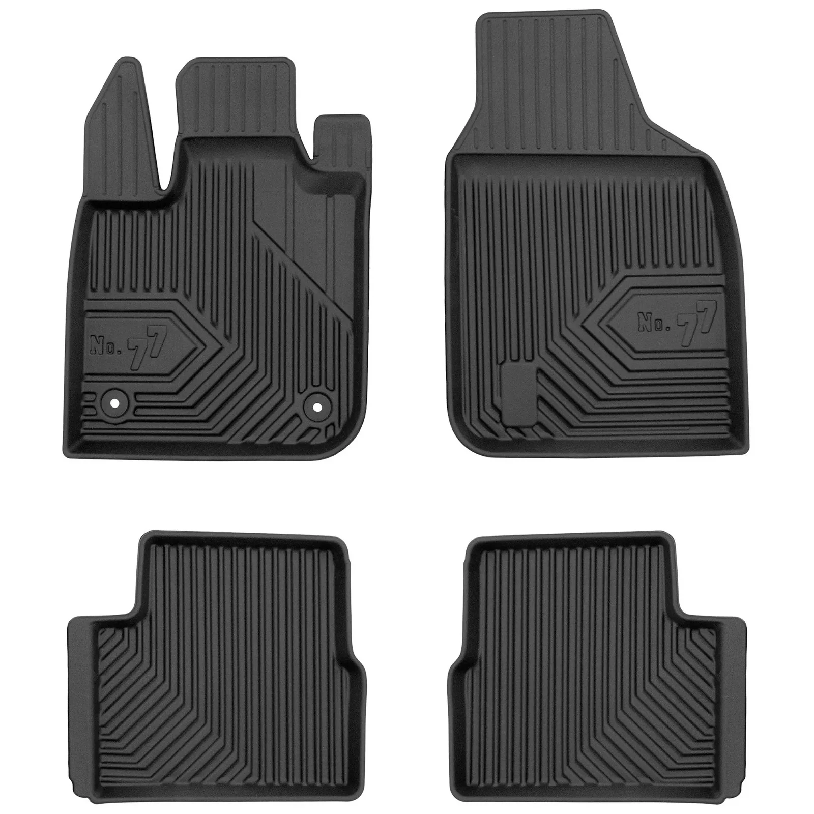 Fiat 500e II Frogum No77 fekete 3D hótálcás TPE gumiszőnyeg szett 77426559