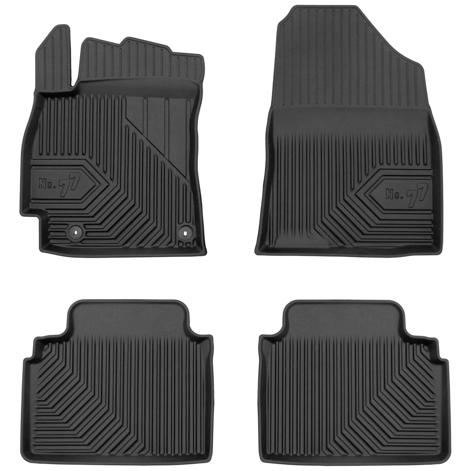 Hyundai Elantra VII Frogum No77 fekete 3D hótálcás TPE gumiszőnyeg szett 77426627