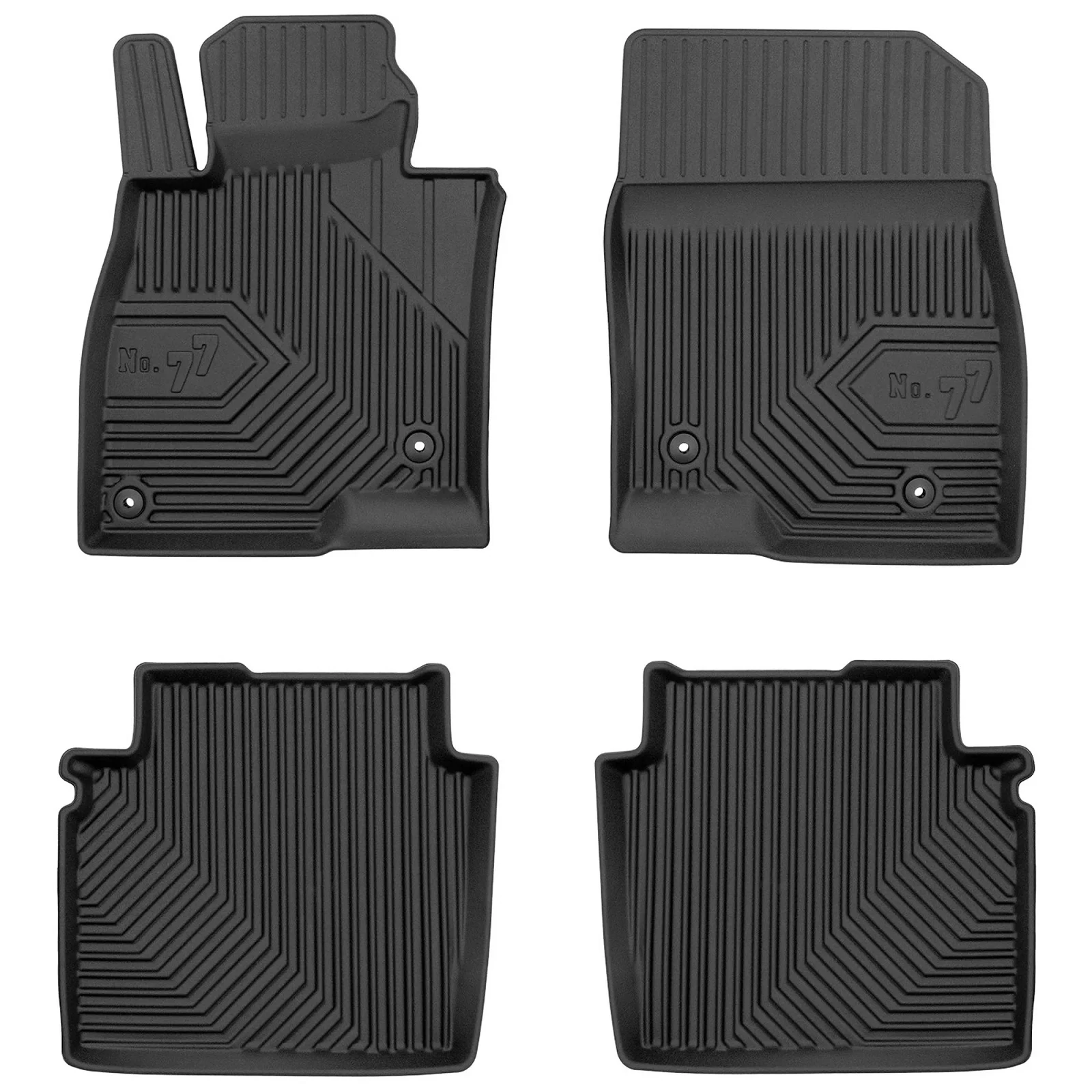 Mazda 6 III Sedan Frogum No77 fekete 3D hótálcás TPE gumiszőnyeg szett 77426771
