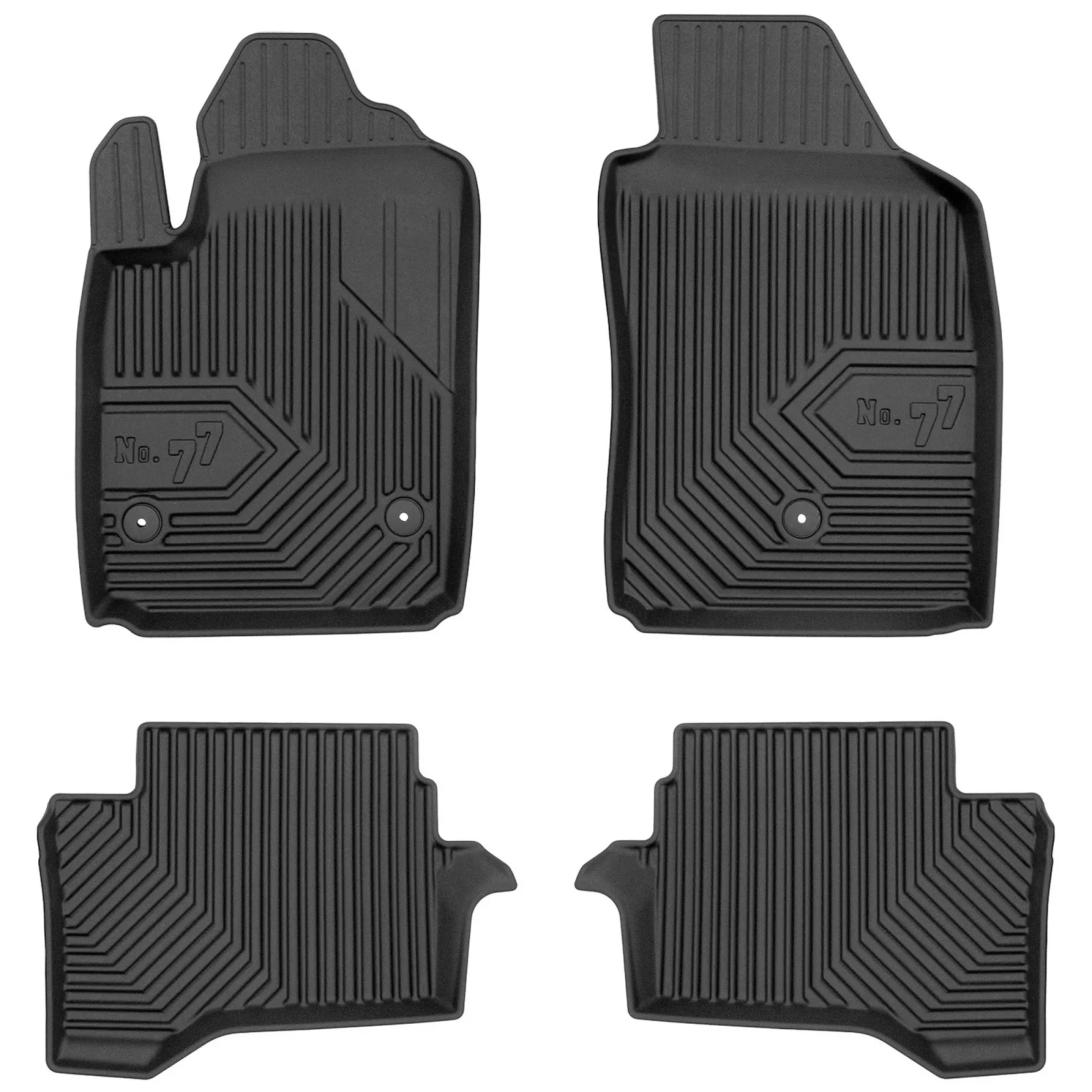 Fiat 500e I Frogum No77 fekete 3D hótálcás TPE gumiszőnyeg szett 77426856