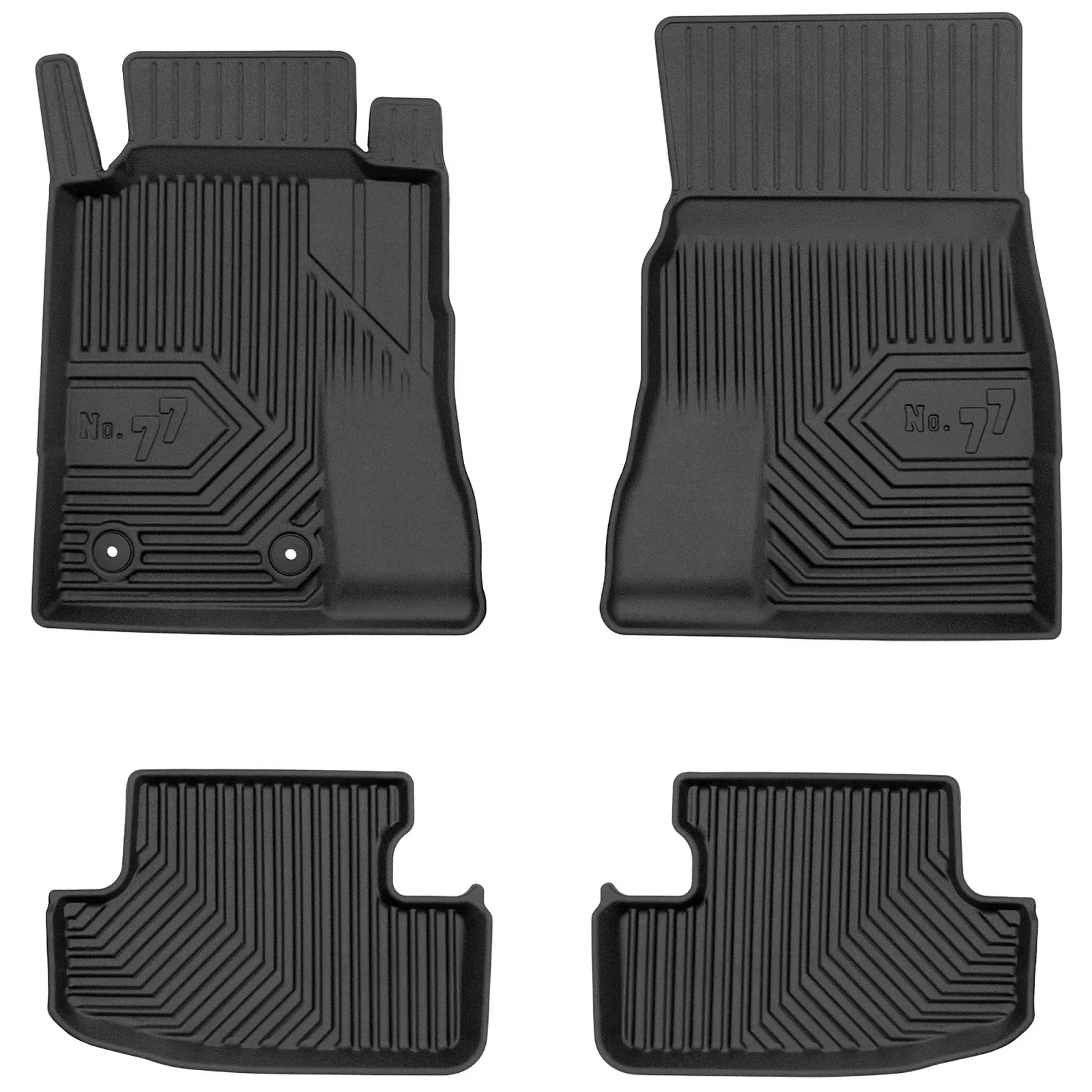 Ford Mustang VI VII No77 fekete 3D hótálcás TPE gumiszőnyeg szett 77426955