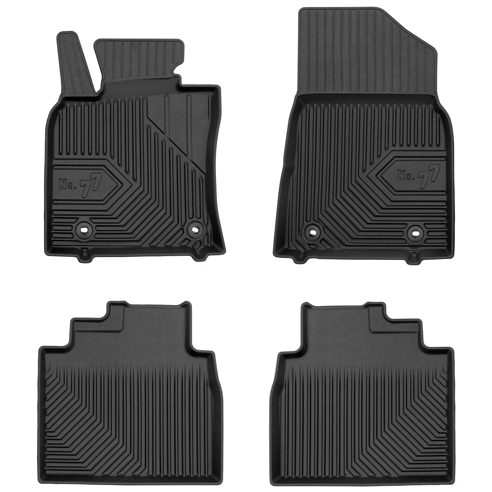 Lexus ES VII Sedan Frogum No77 fekete 3D hótálcás TPE gumiszőnyeg szett 77427013