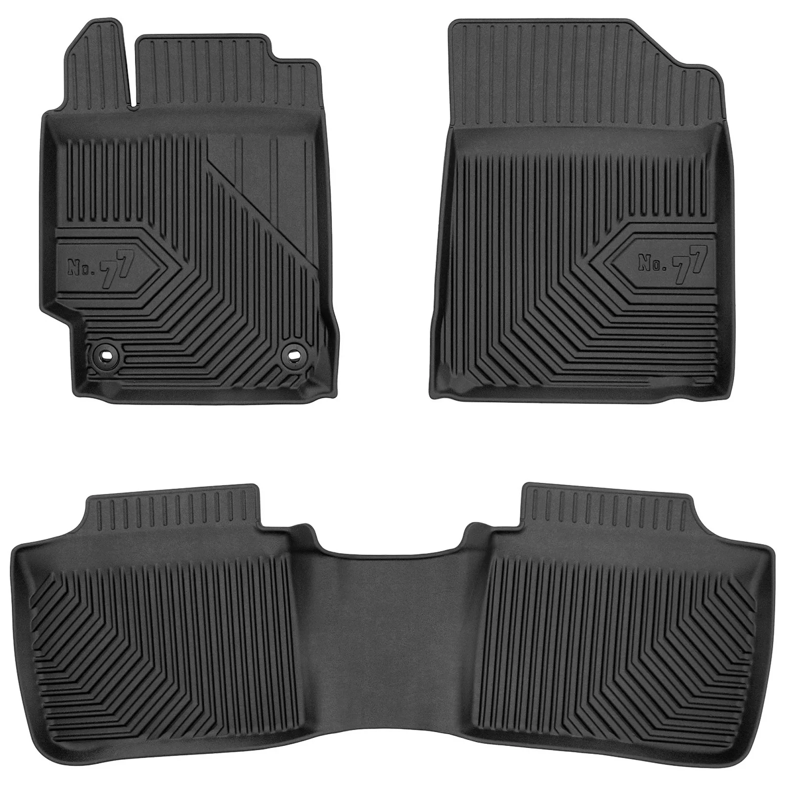 Toyota Camry VII Frogum No77 fekete 3D hótálcás TPE gumiszőnyeg szett 77427105