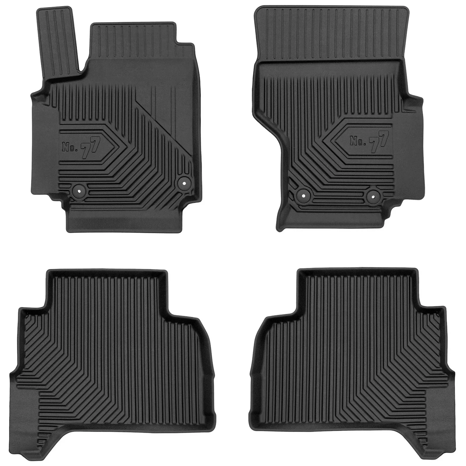 VW Volkswagen Amarok I Frogum No77 fekete 3D hótálcás TPE gumiszőnyeg szett 77427143