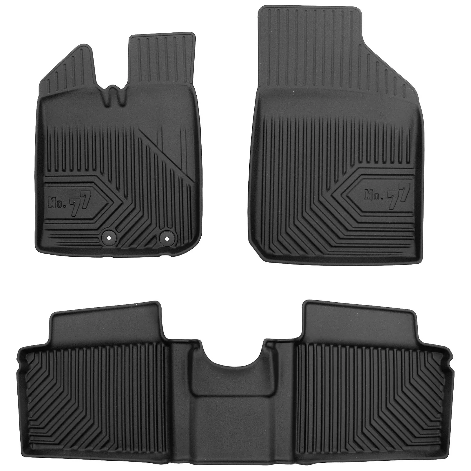 Dacia Spring Frogum No77 fekete 3D hótálcás TPE gumiszőnyeg szett 77427488