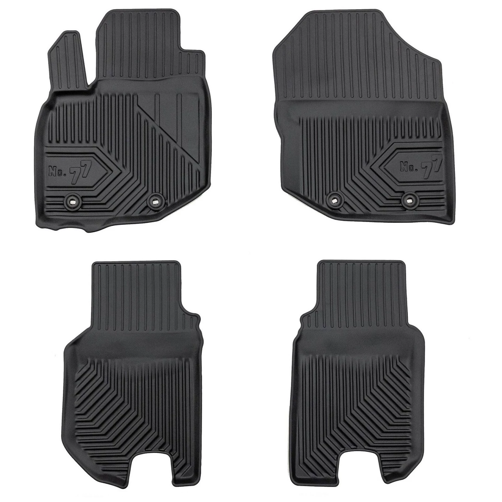 Honda Jazz III Frogum No77 fekete 3D hótálcás TPE gumiszőnyeg szett 77430433
