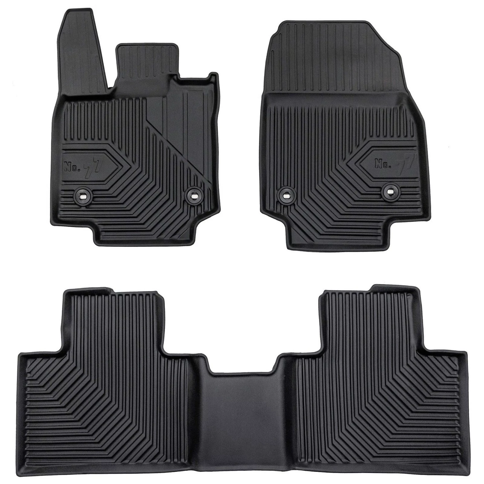 Lexus RX V Frogum No77 fekete 3D hótálcás TPE gumiszőnyeg szett 77430662